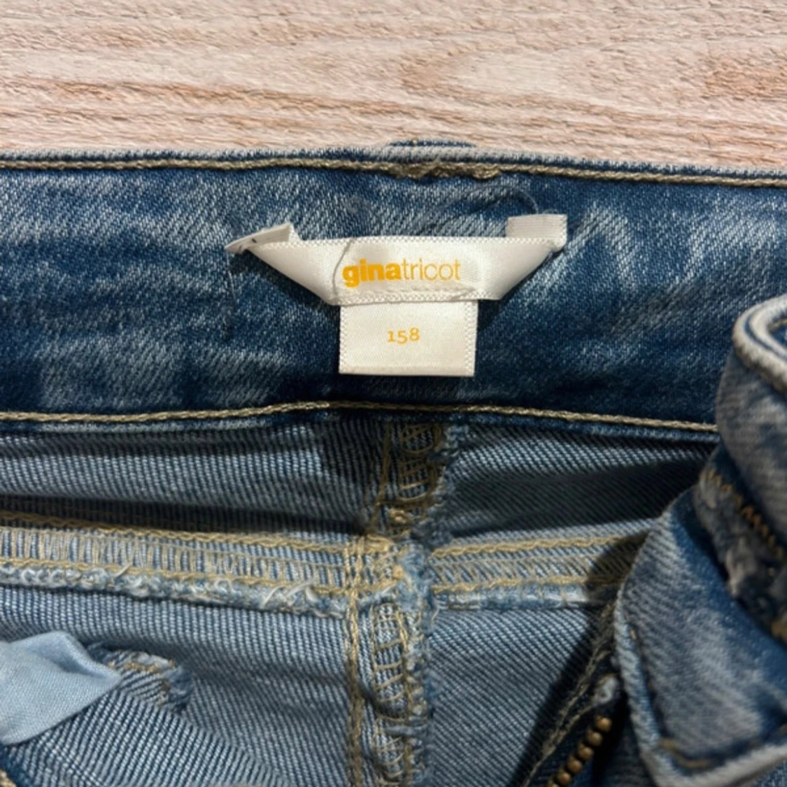 Blå bootcut jeans Gina Tricot 158 - 1