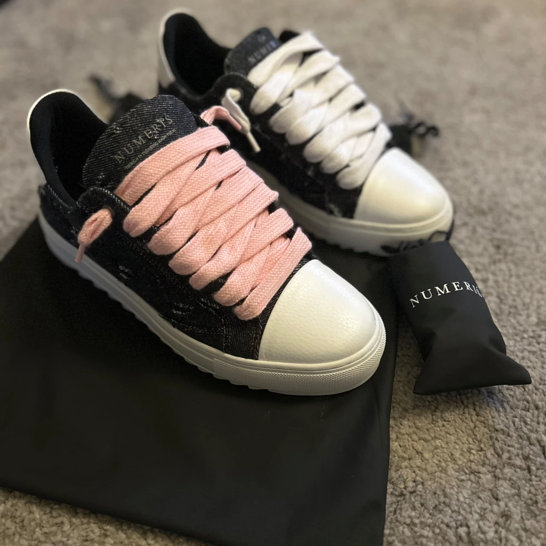 Numeris pink denim skor