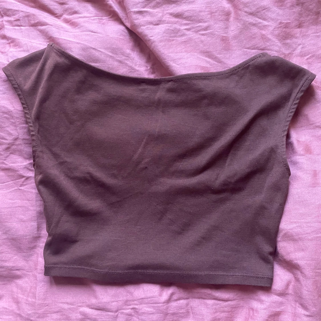 Brun croppad topp från Zara - 2