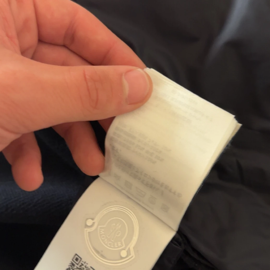 Mörkblå Moncler cardigan jacka - 4