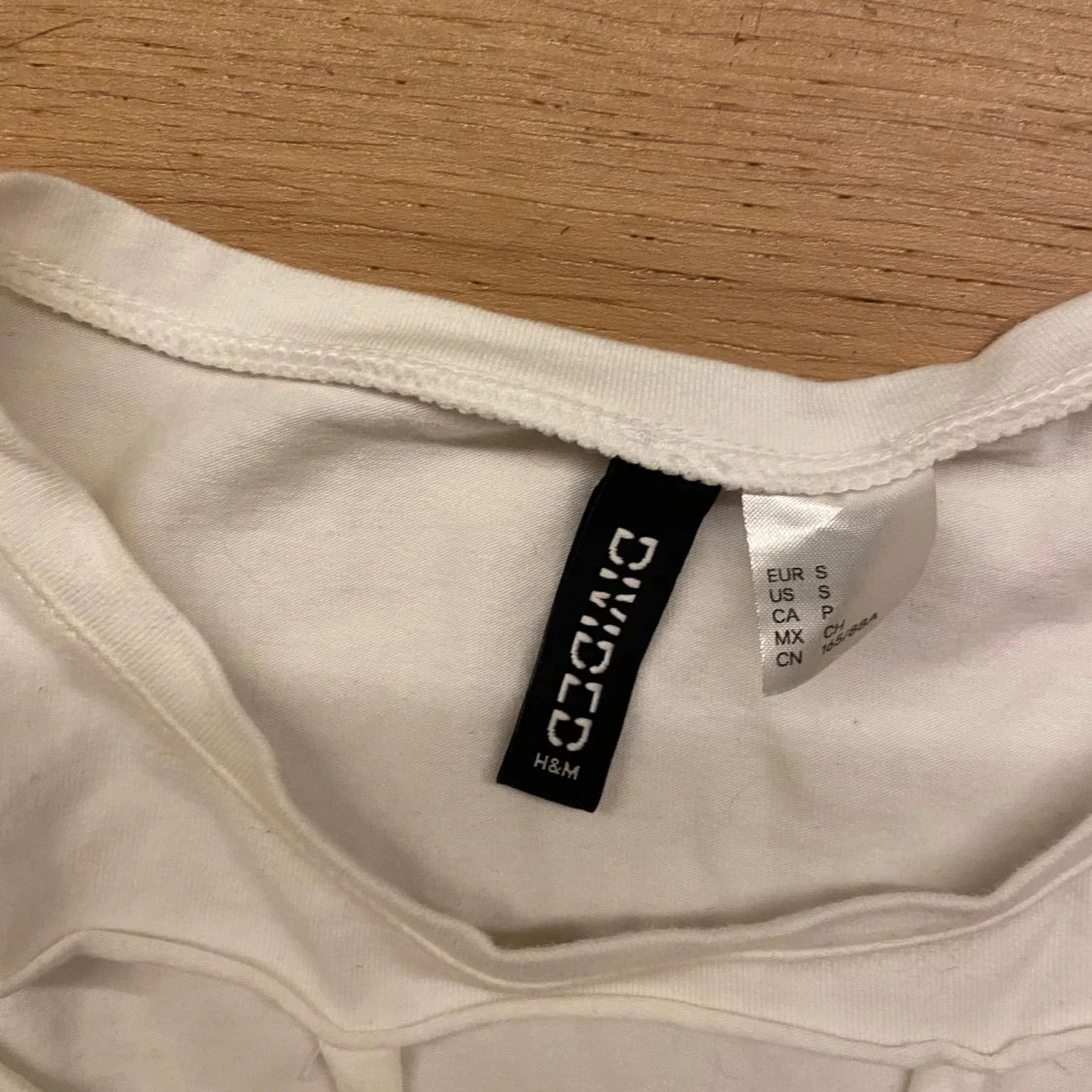 Vit croppad långärmad topp - 2