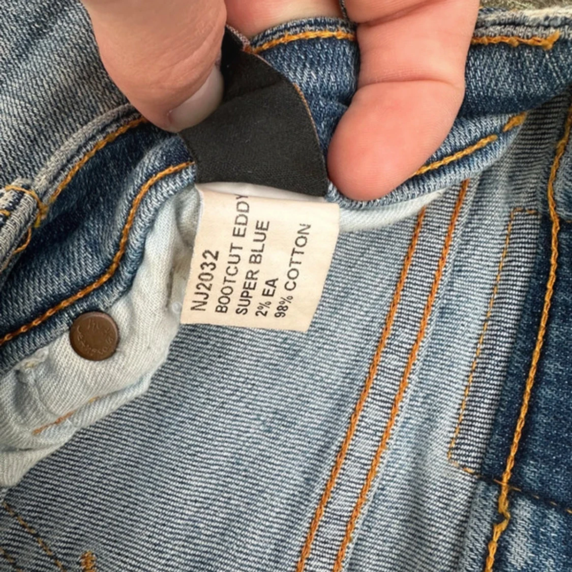 Blå bootcut jeans från Nudie Jeans - 4