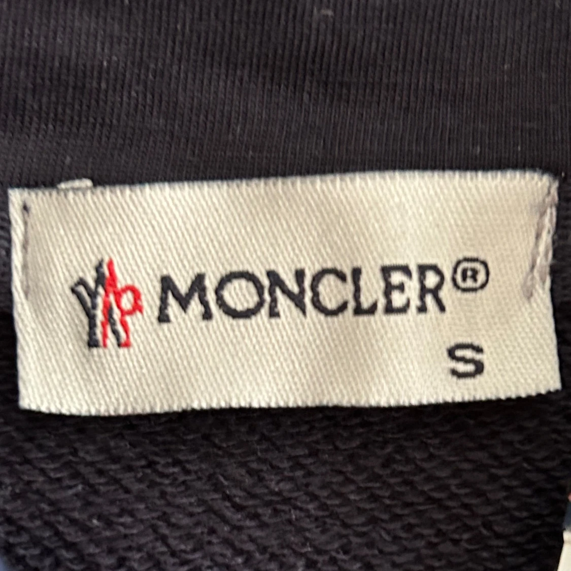 Mörkblå Moncler zip hoodie  - 2