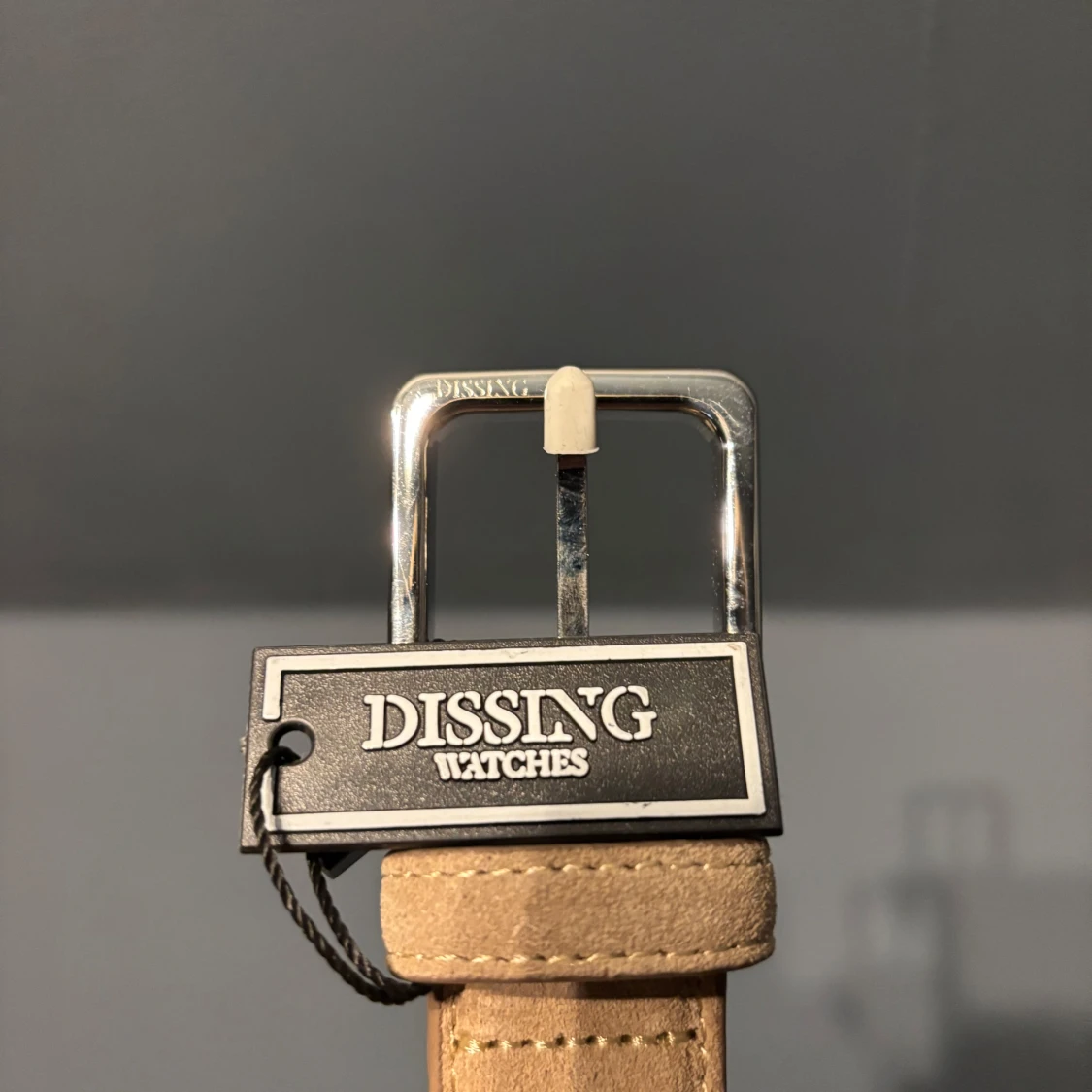 Beige mockabälte från Dissing 115 cm - 1