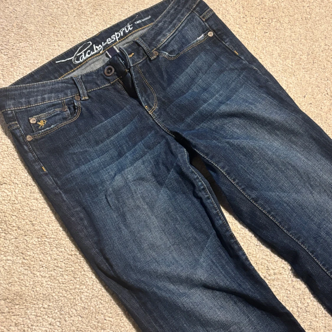 Mörkblå bootcut jeans Esprit - 1