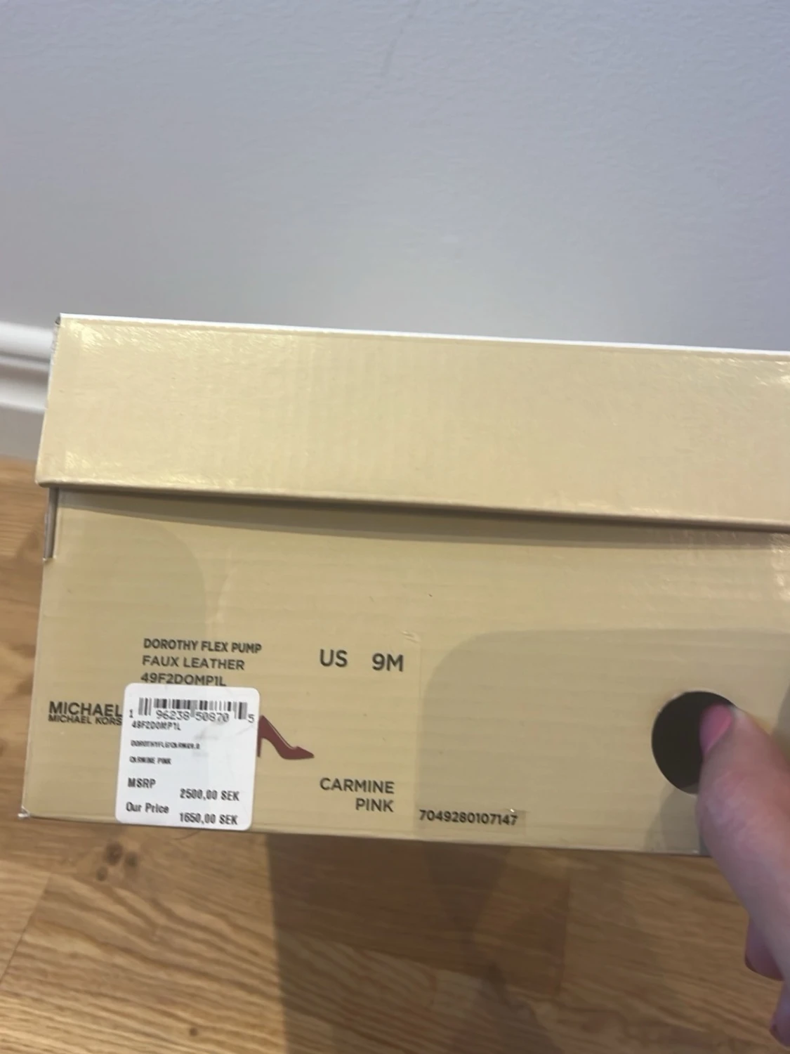 Rosa pumps med spetsig tå - 6