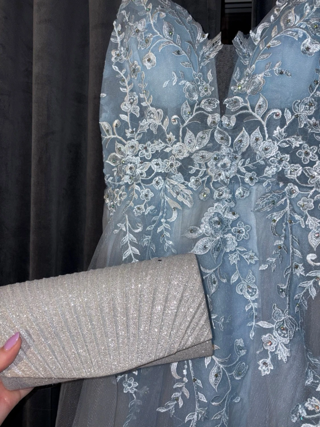 Ljusblå balklänning  - 2