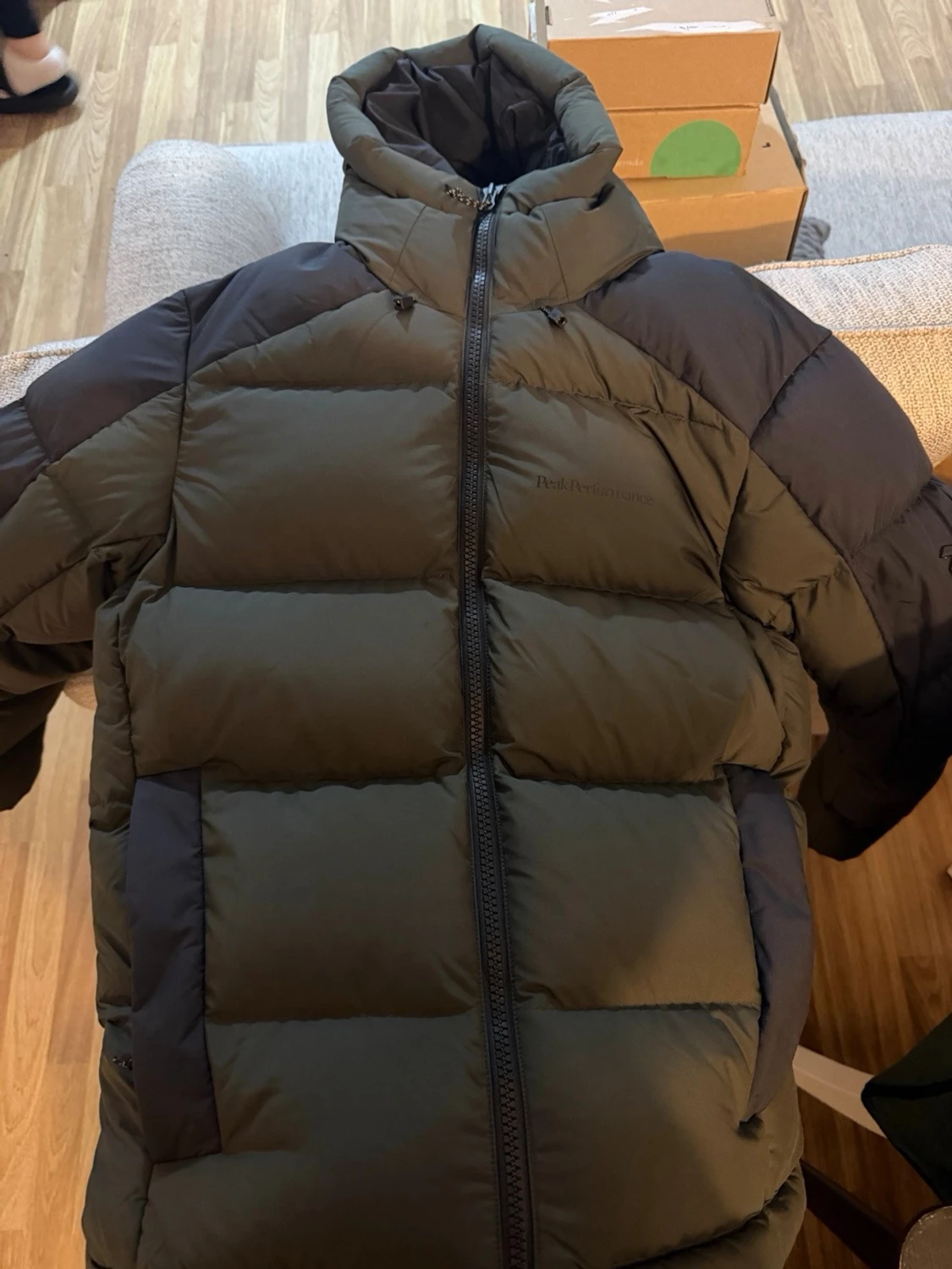 Peak Performance grön pufferjacka - 1