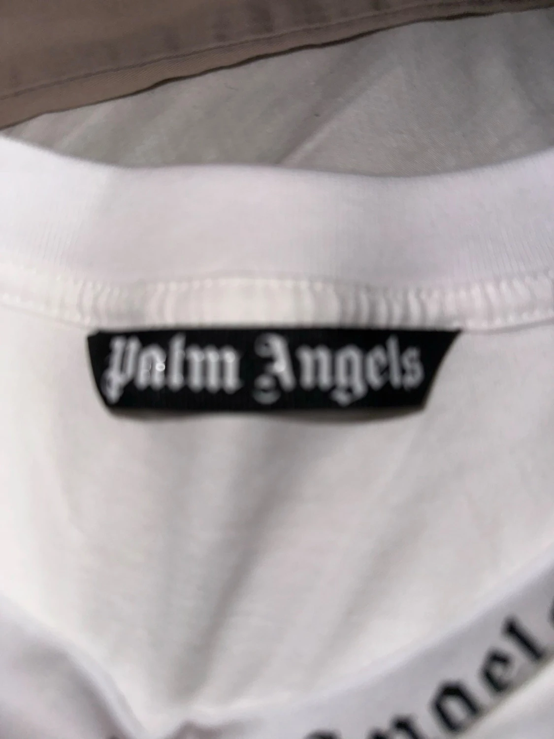 Vit Palm Angels t-shirt med tryck - 2