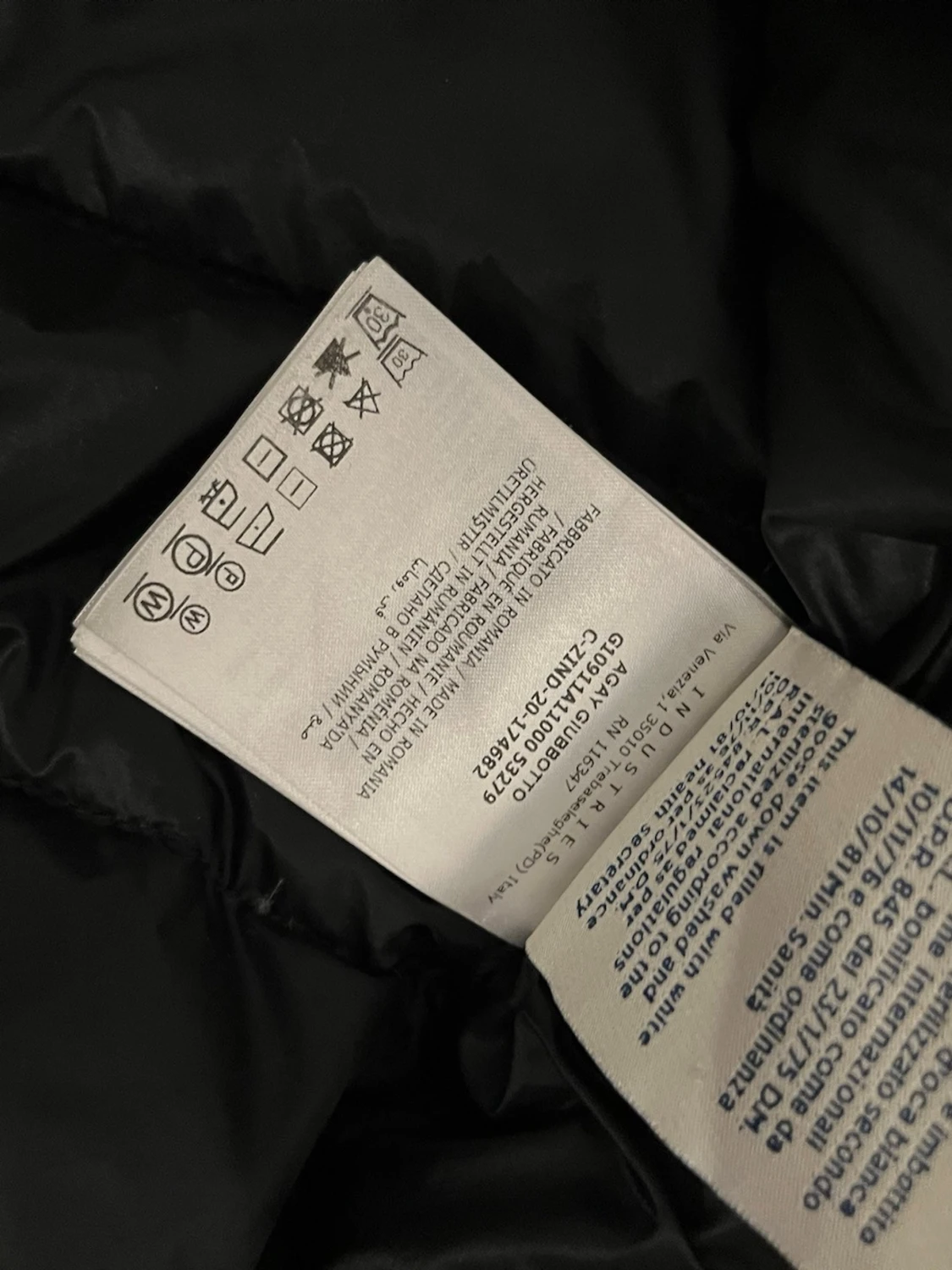 Svart Moncler Agay Giubbotto - 5