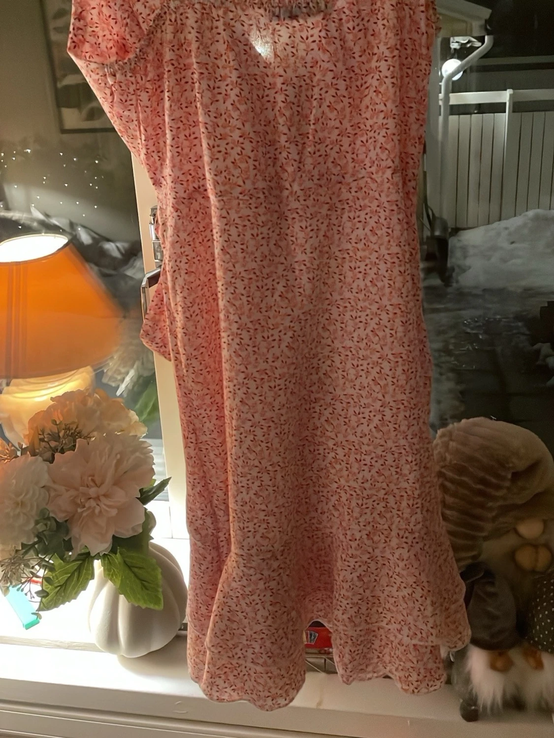 Rosa  omlottklänning  - 1