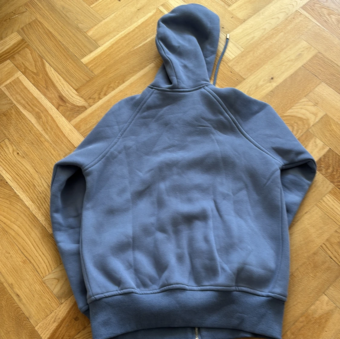 Blå hoodie från Burberry med dragkedja - 4