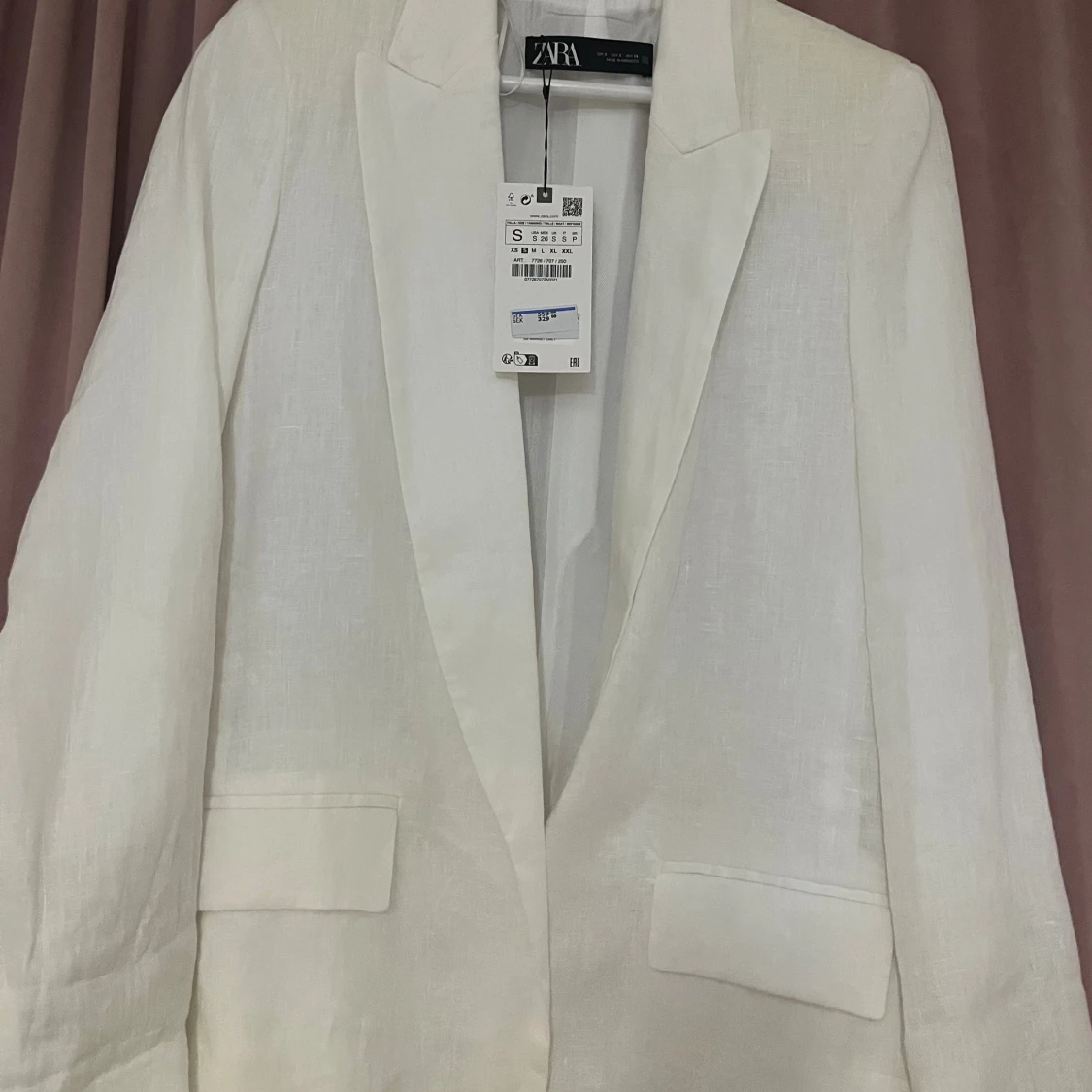 Vit linne kavaj/kostym - 3