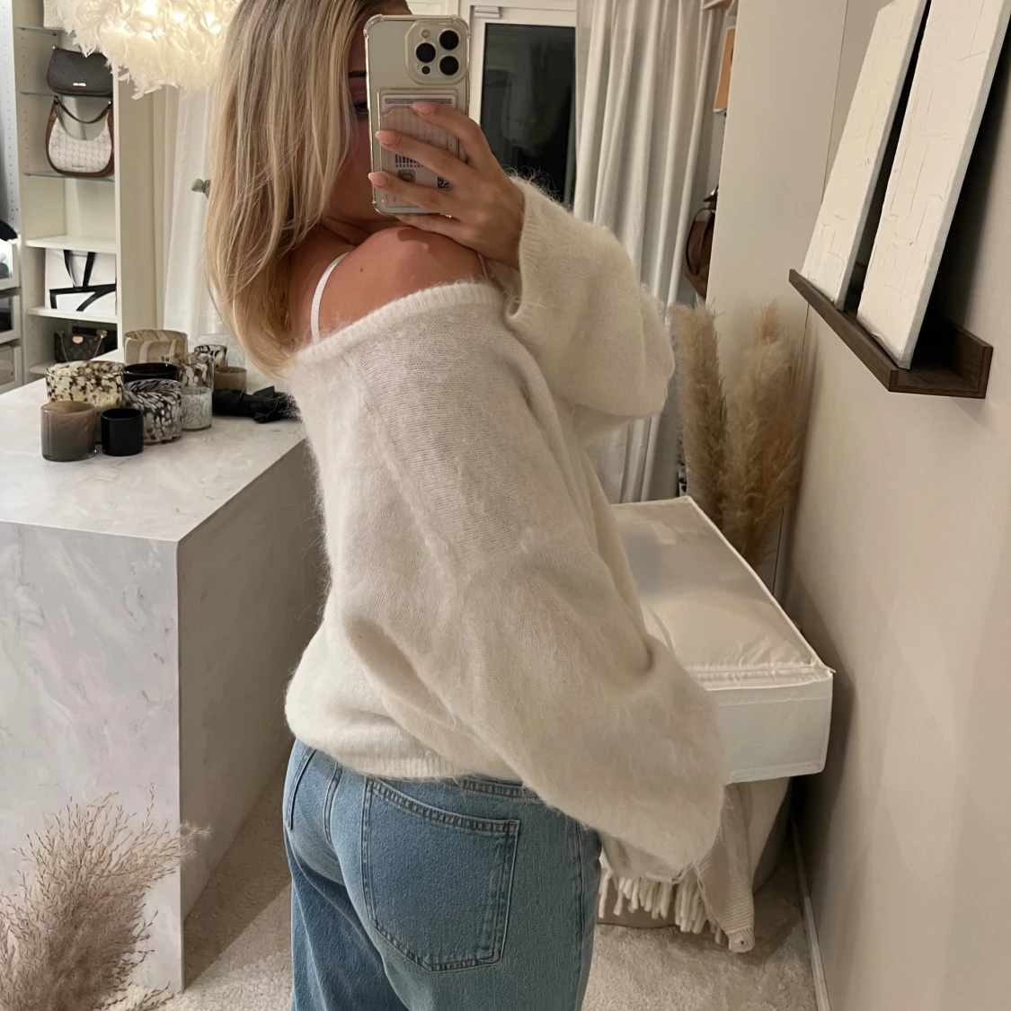 Vit stickad tröja från H&M Edition - 2