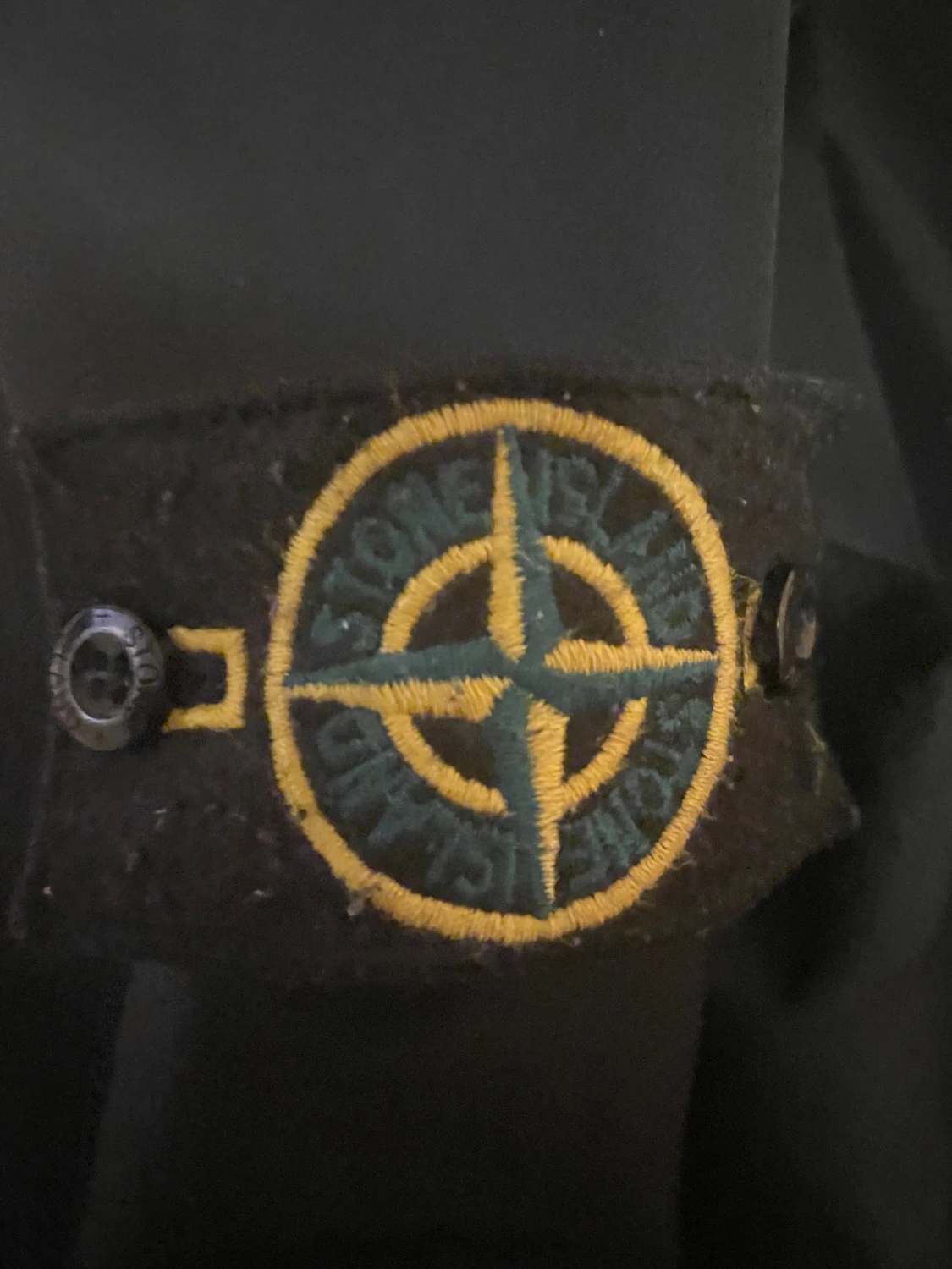 Svart vindjacka Stone Island S