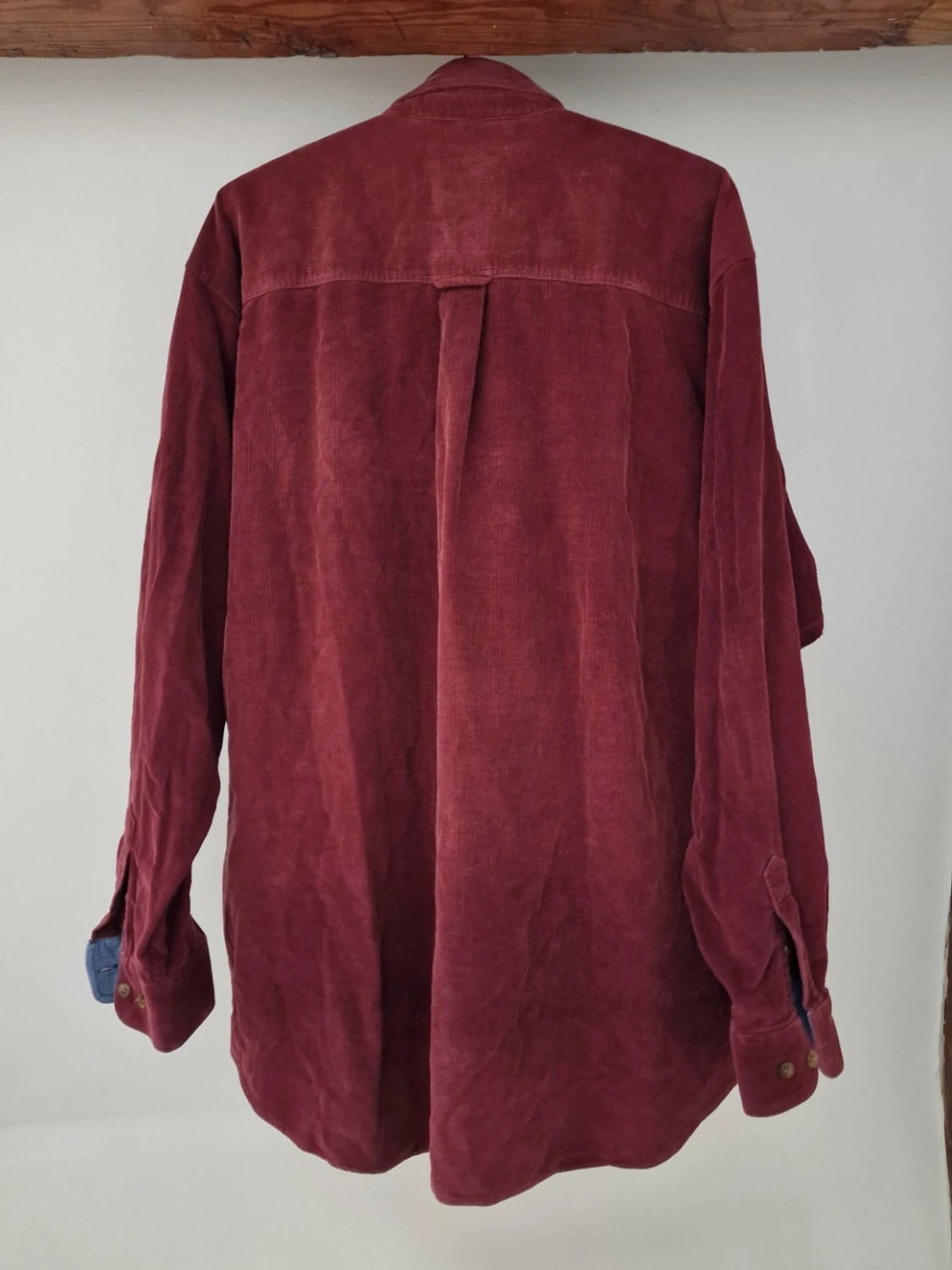 Burgundy corduroy shirt - 1