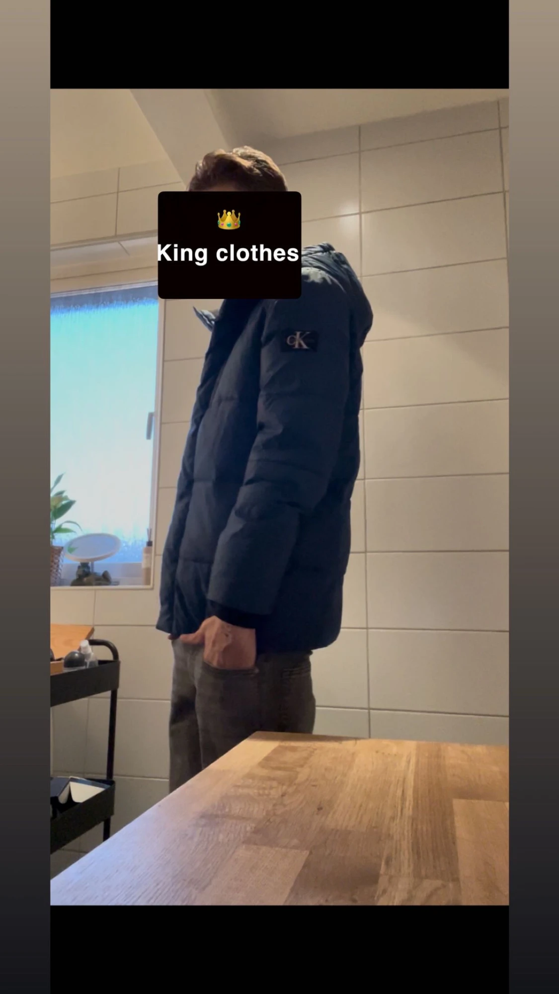 Mörkblå pufferjacka från Calvin Klein - 1