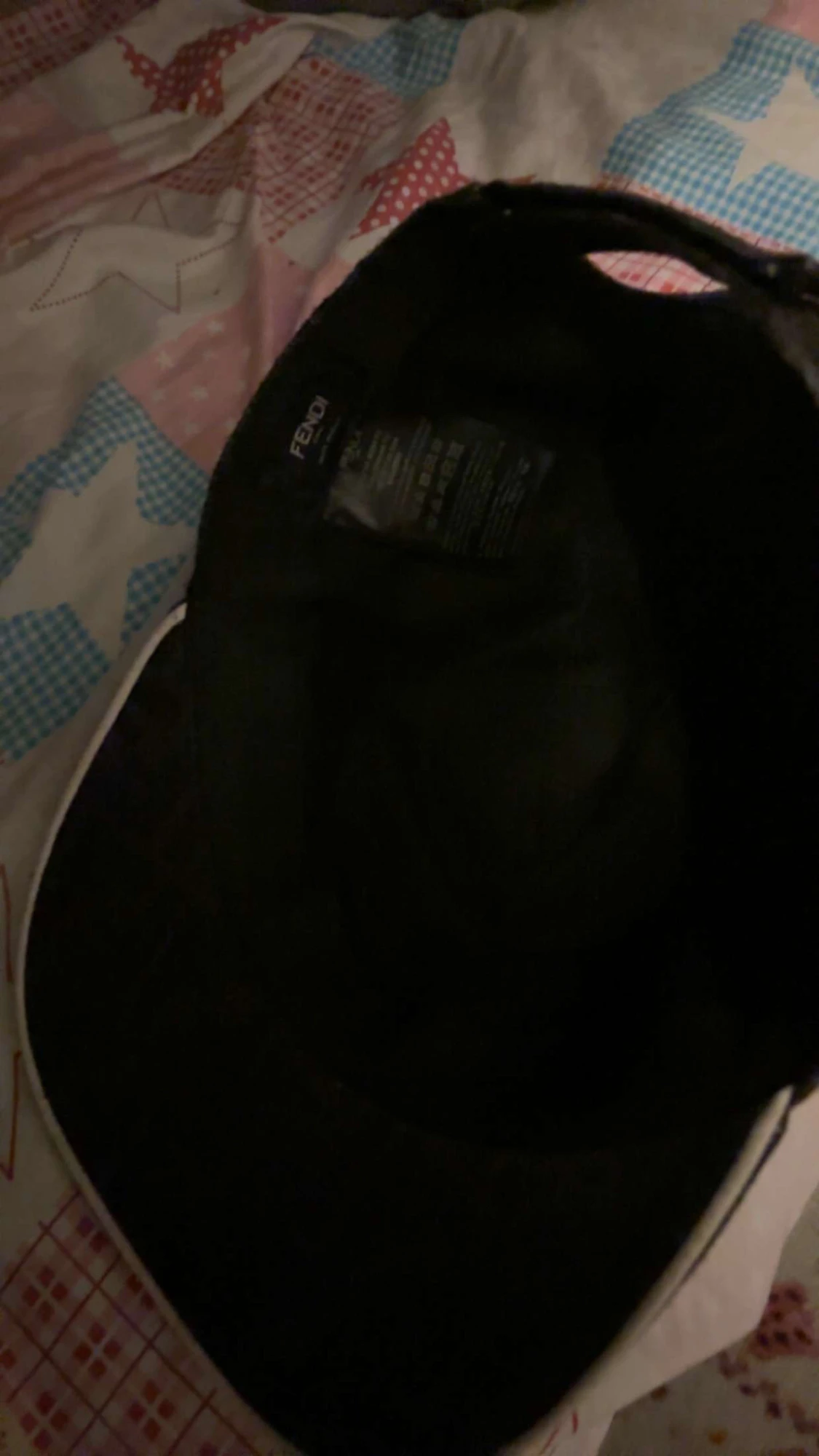 Svart Fendi keps med FF-mönster - 1