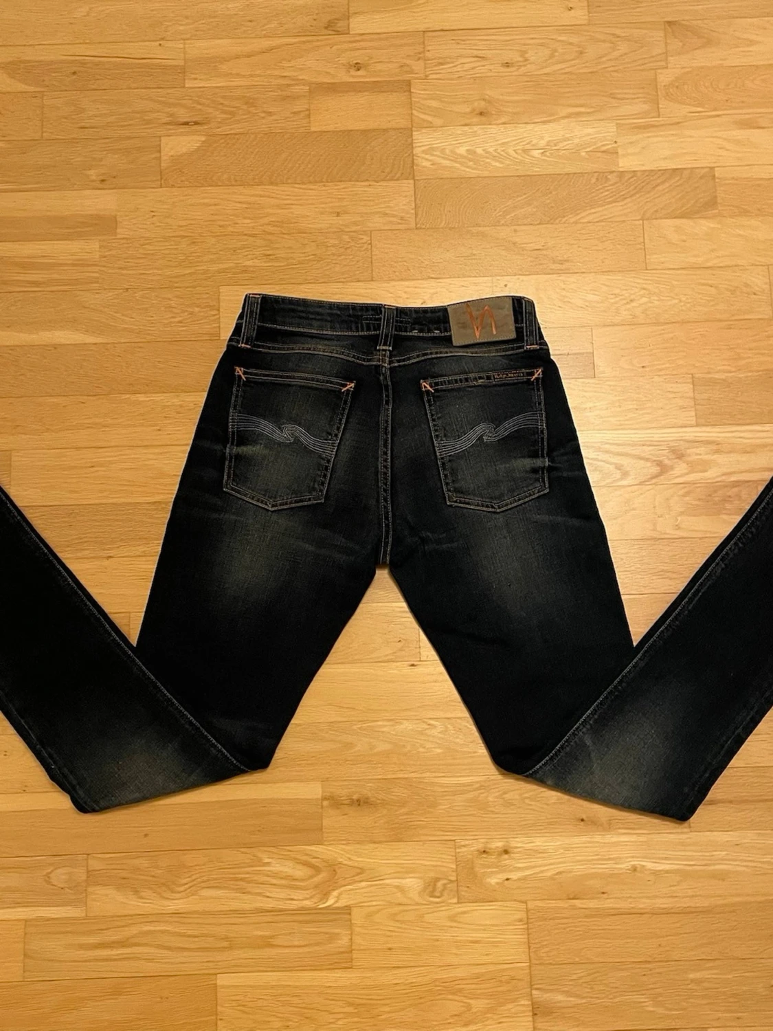 Marinblåa Nudie Jeans - 2