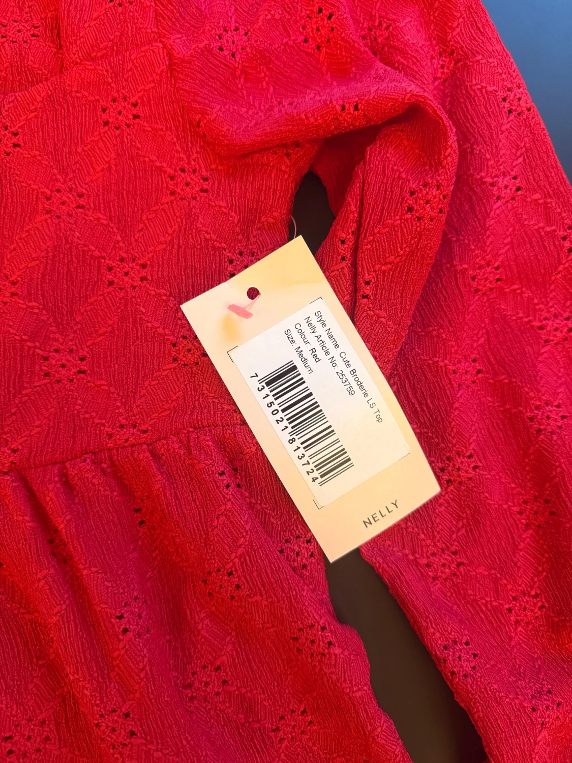 Röd blus från Nelly - 2