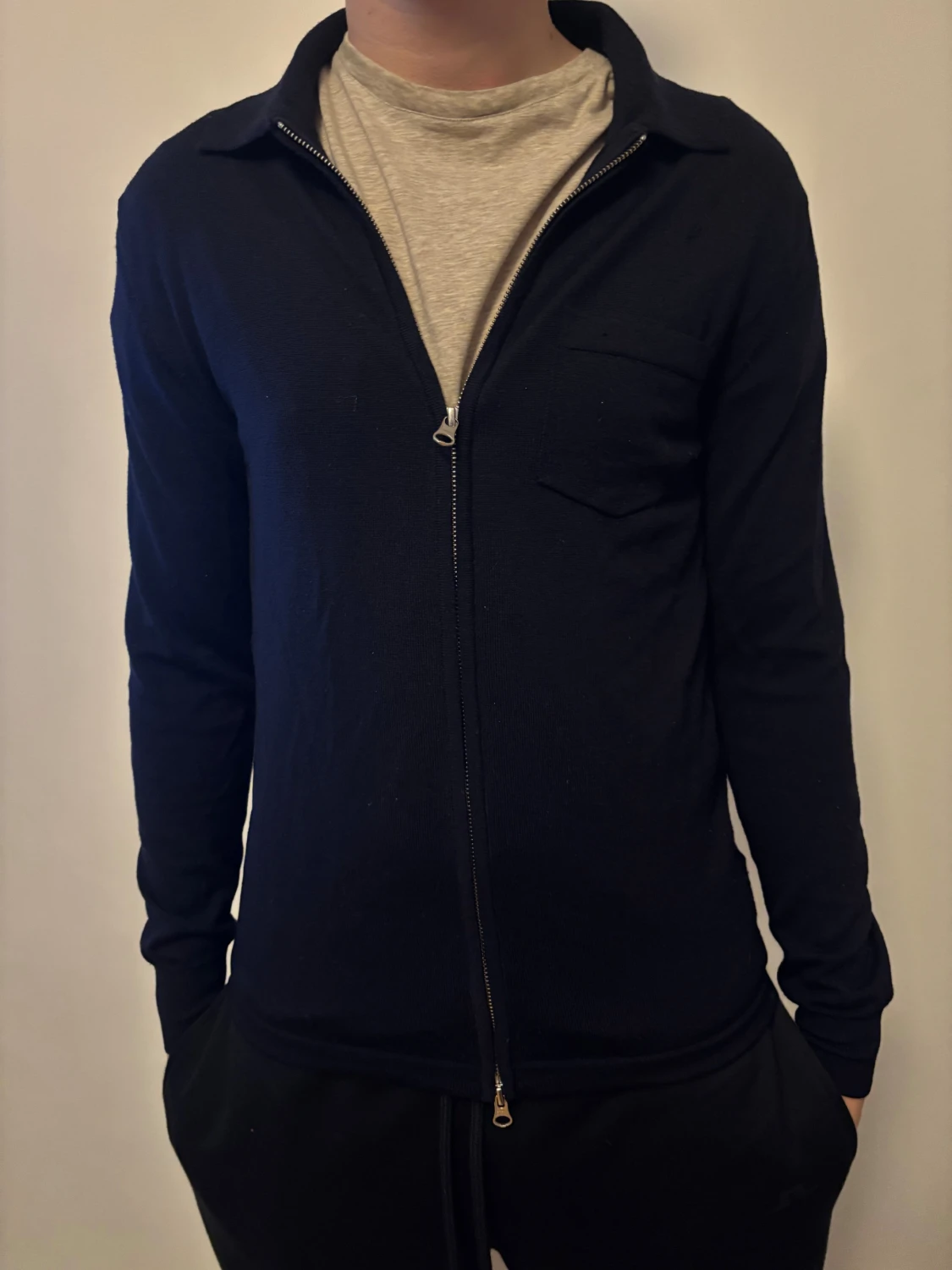 Mörkblå overshirt från J.Lindeberg