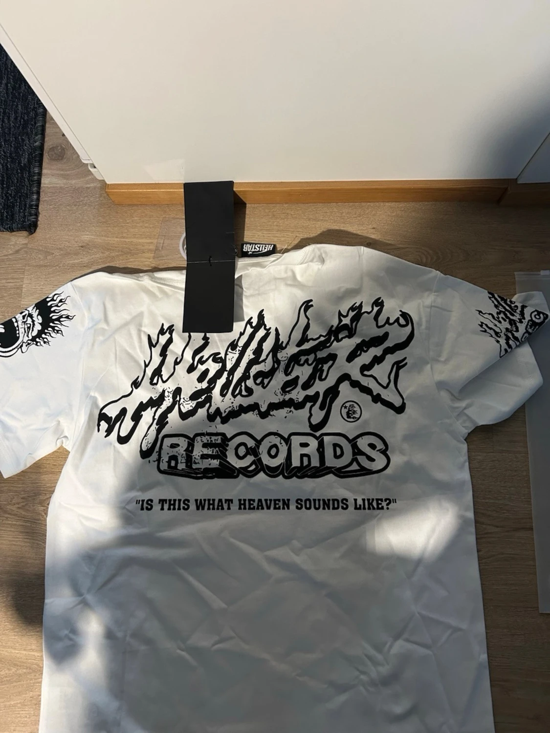 Hellstar Records vit t-shirt med tryck - 3