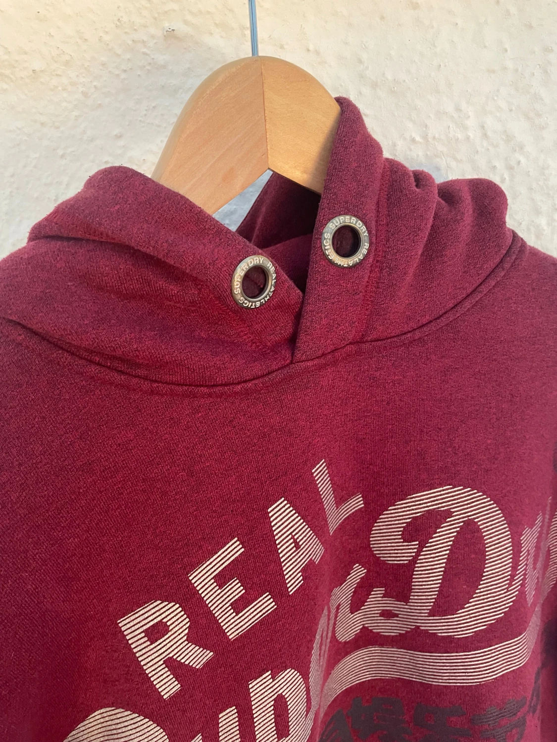 Röd Superdry hoodie  - 3