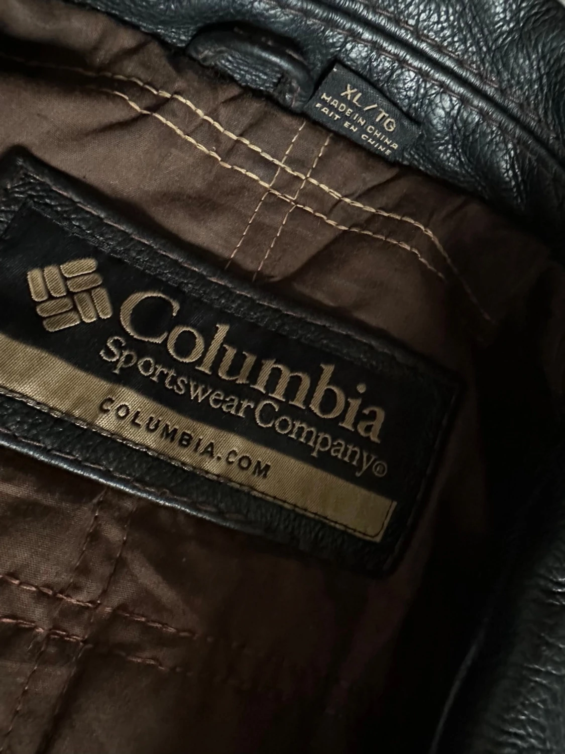 Svart skinnjacka från Columbia XL - 3