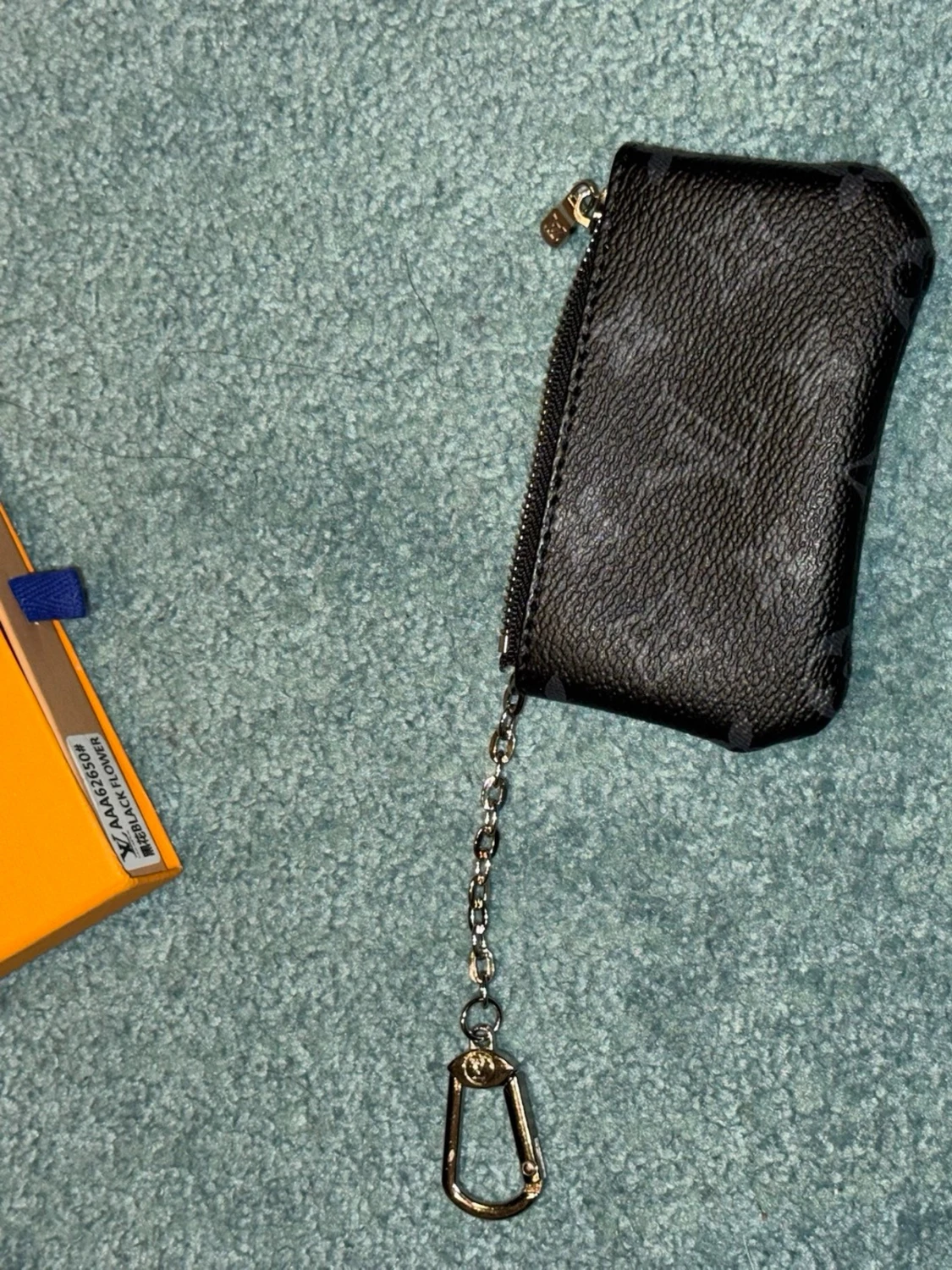 Iv svart plånbok med kedja - 3