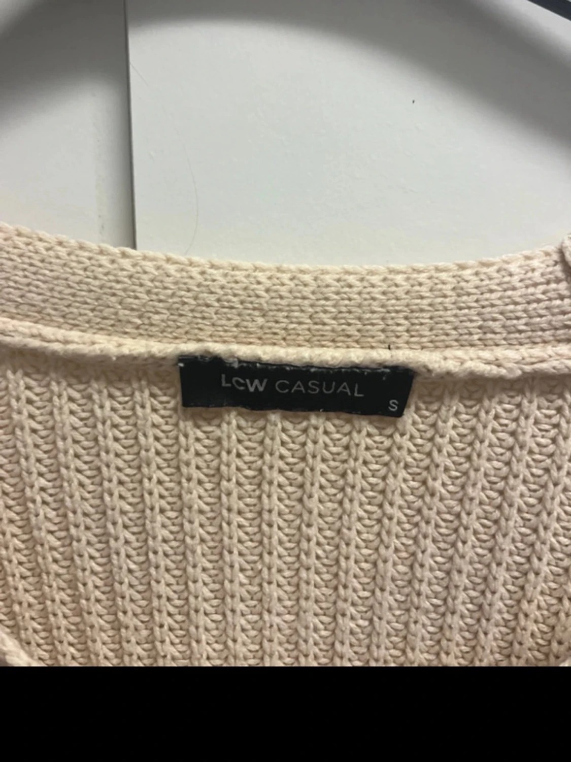 Beige croppad kofta  - 1