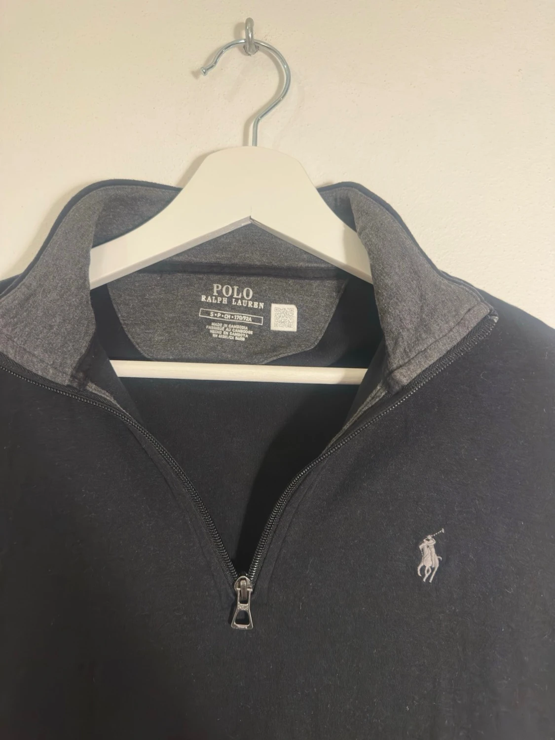Svart half zip quarterzip tröja Polo Ralph Lauren - 1
