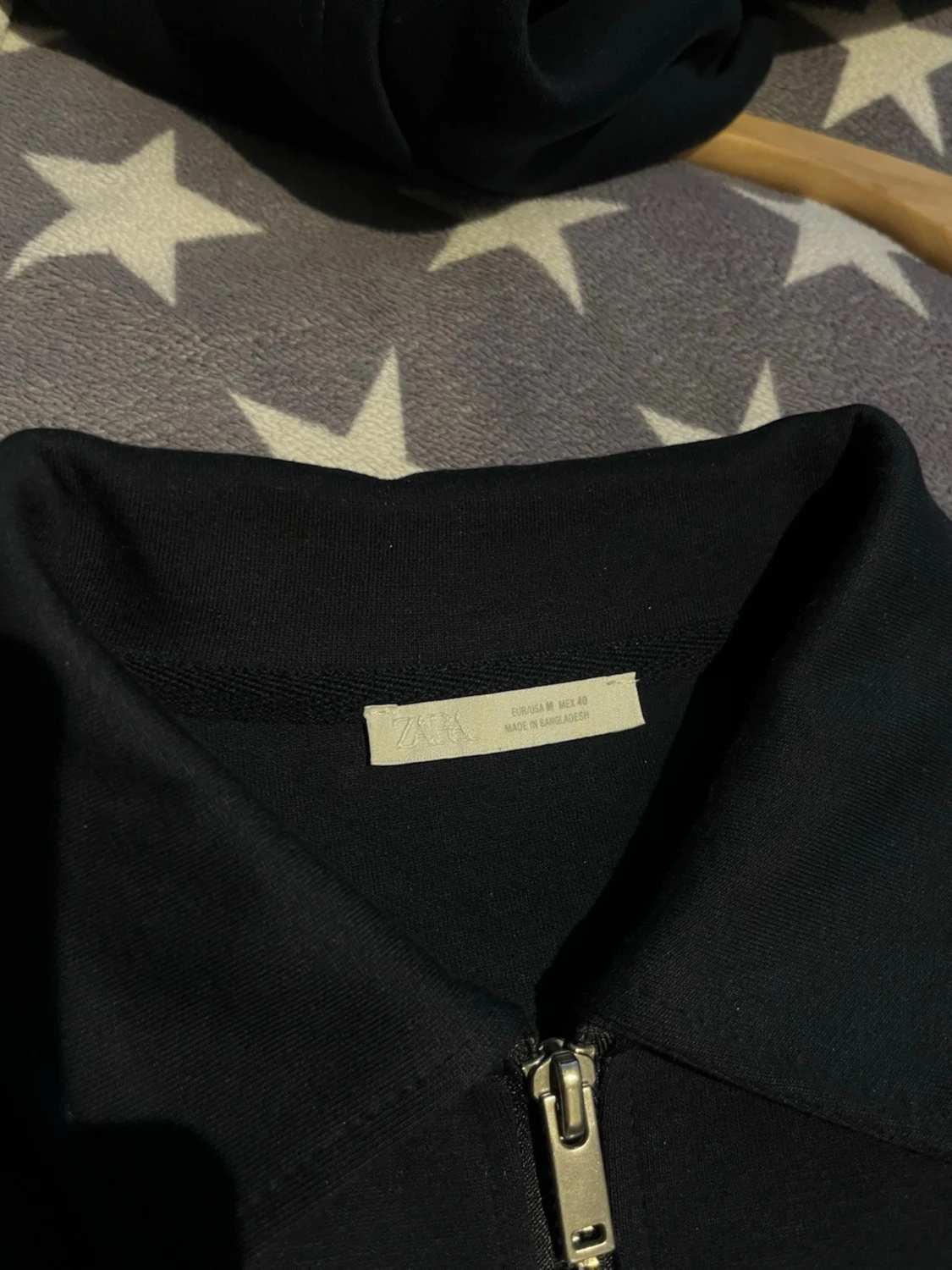 Mörkblå half zip tröja från Zara - 1