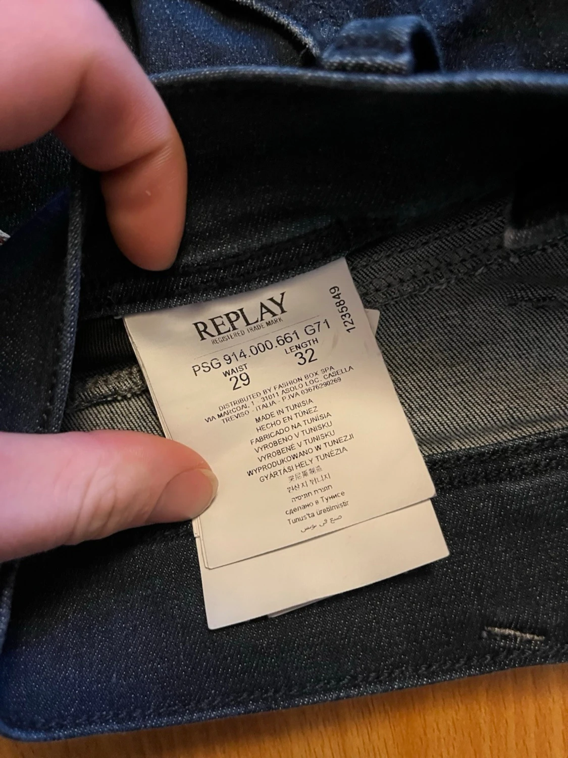 Replay mörkblå jeans, slim fit - 2