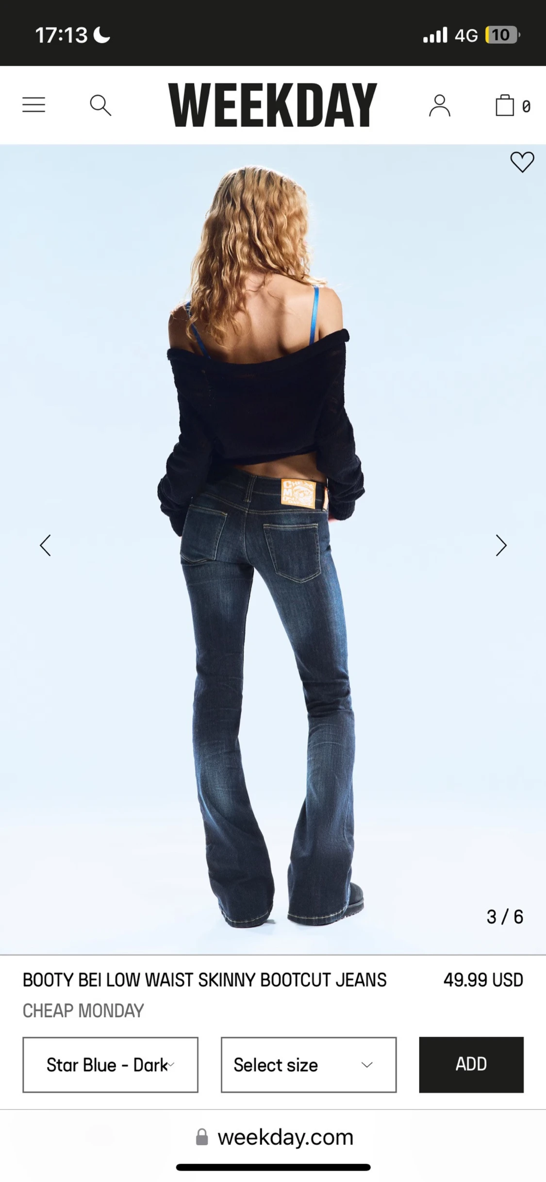 Bootcut jeans från Cheap Monday