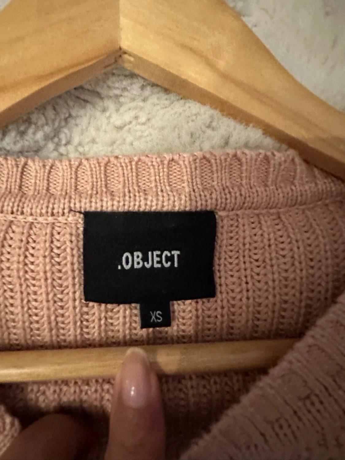 Randig stickad tröja från Object XS - 1