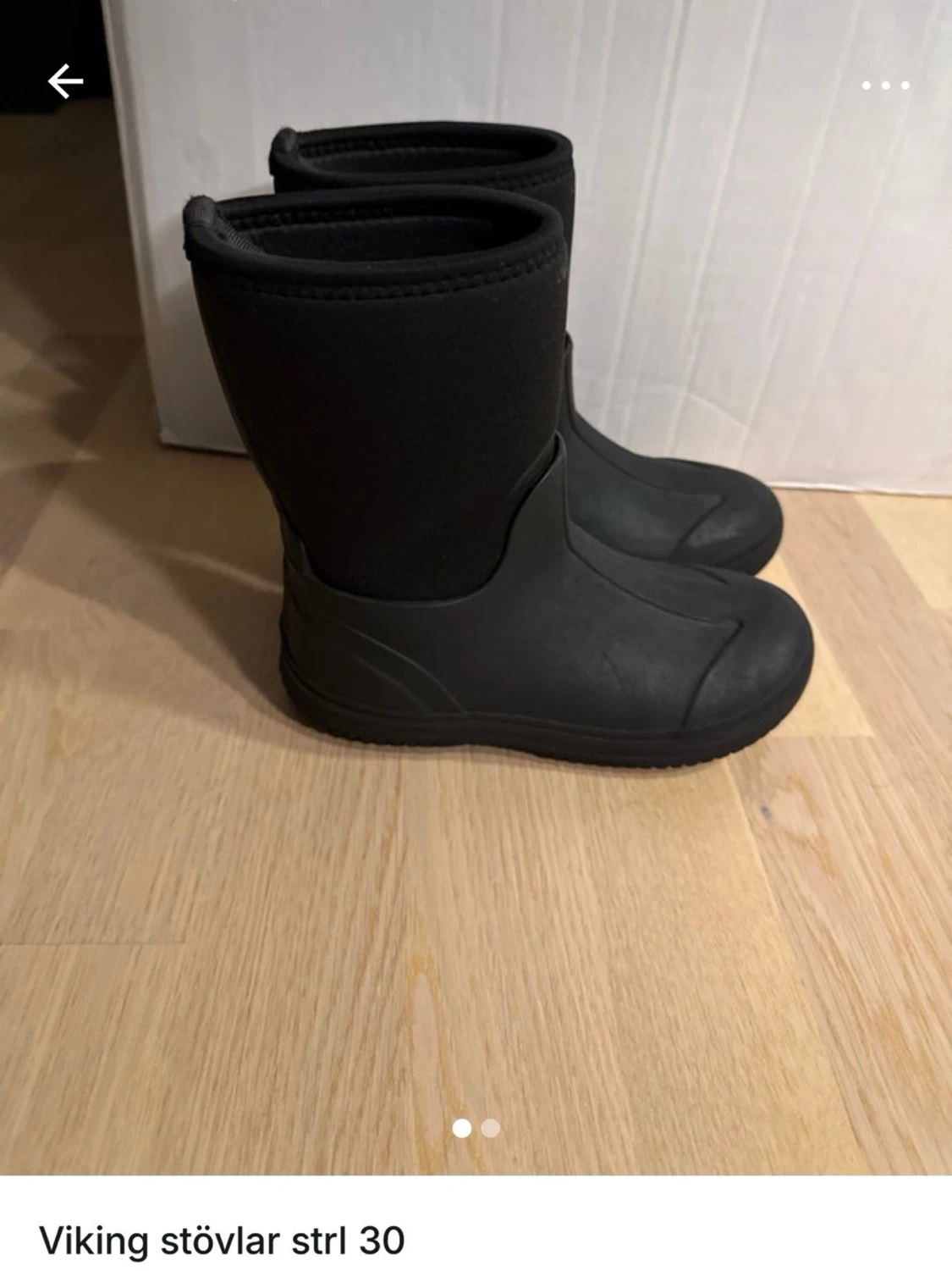 Svarta barn stövlar från Viking i strl 30 - 1