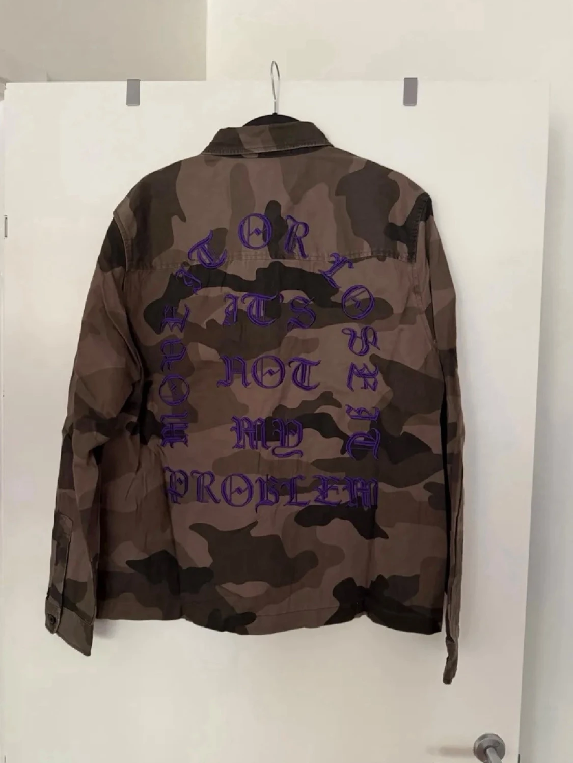 Militärjacka med tryck  - 1