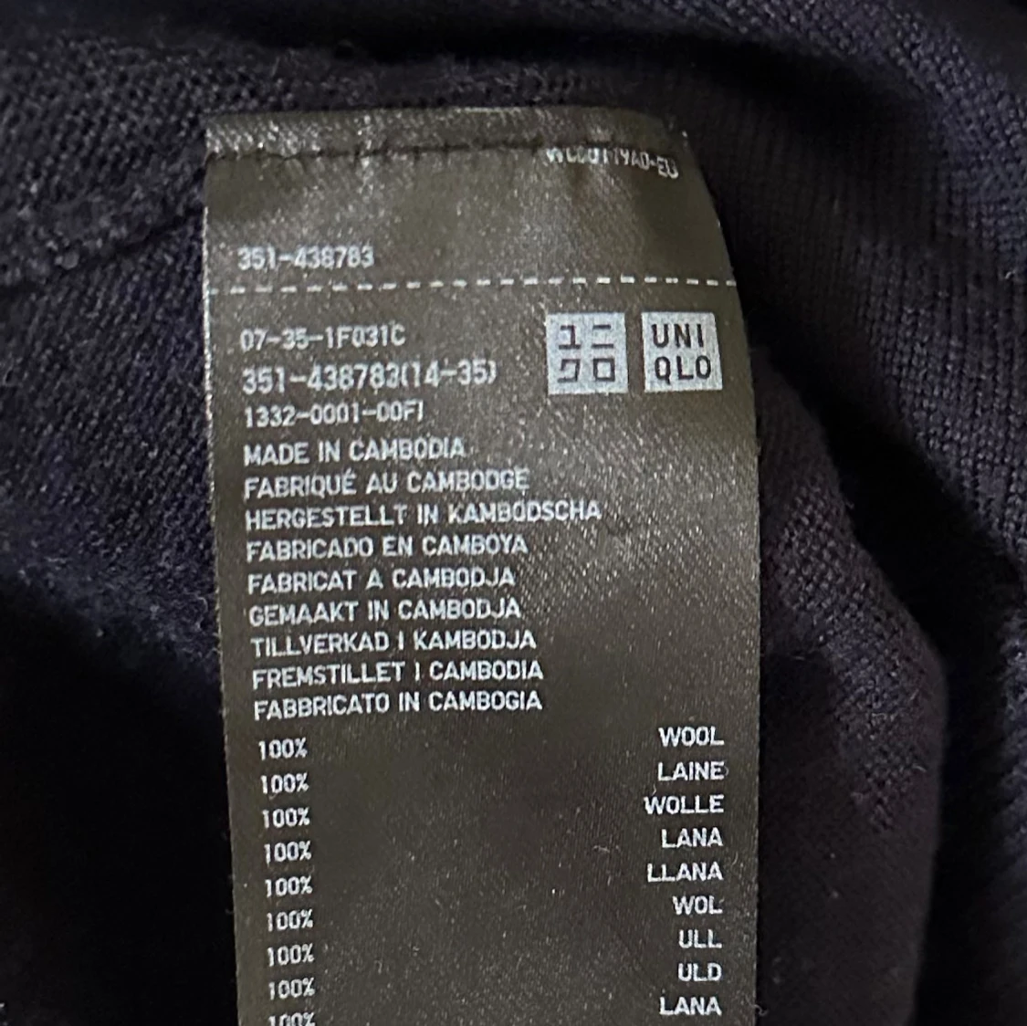 Mörkblå stickad tröja från Uniqlo - 2