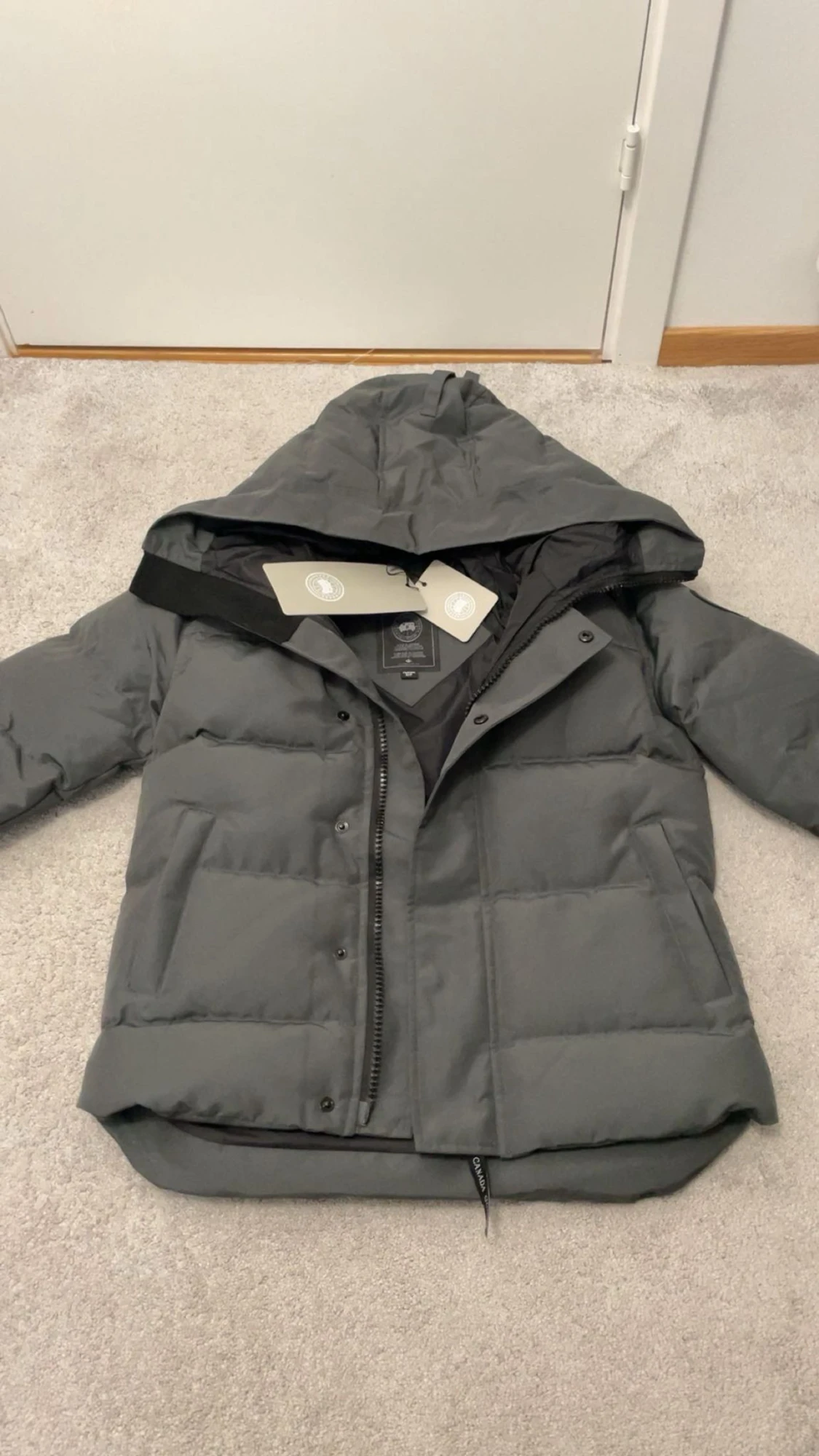 Grå dunjacka från Canada Goose