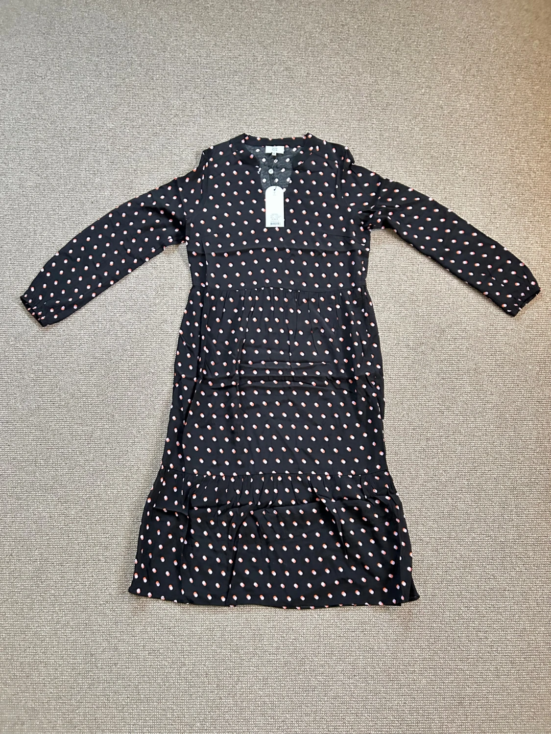 Svart prickig långklänning Noa Noa - 6