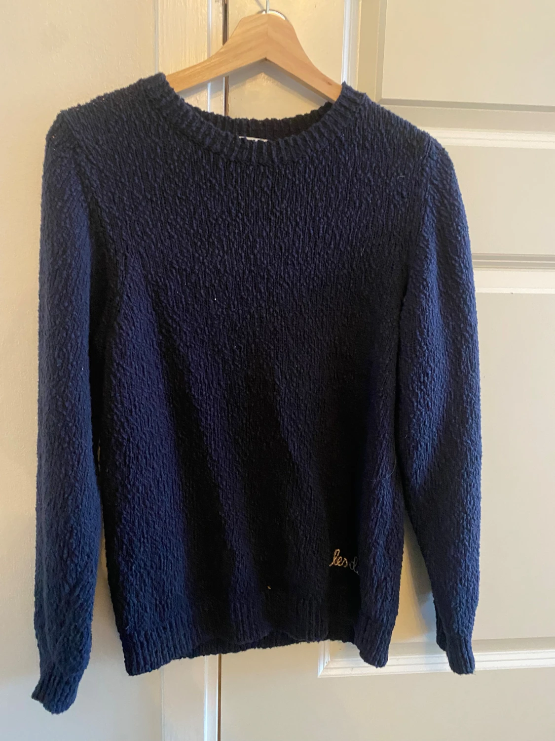 Marinblå stickad tröja Les Deux - 2