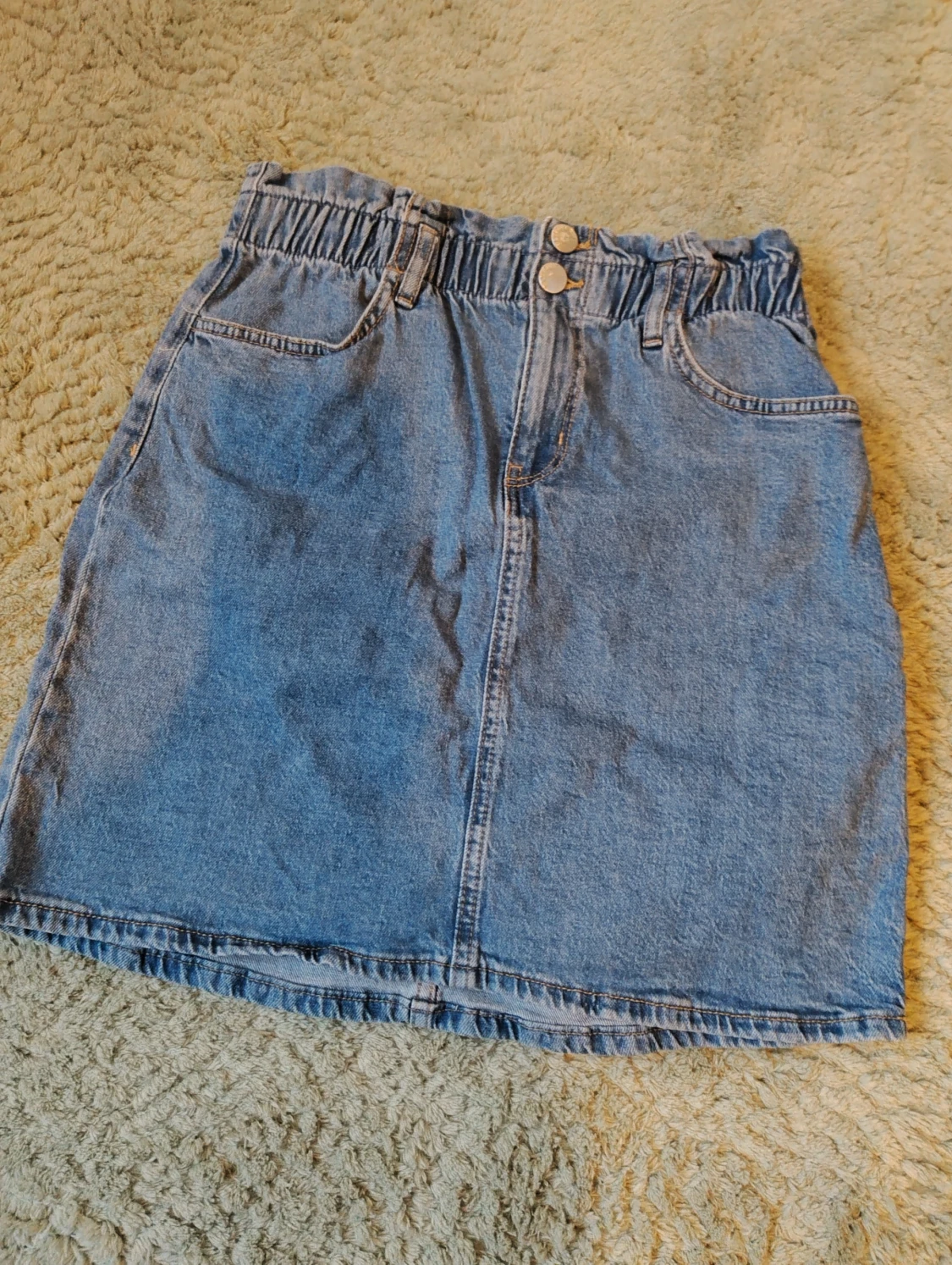 Blå jeanskjol från Lindex