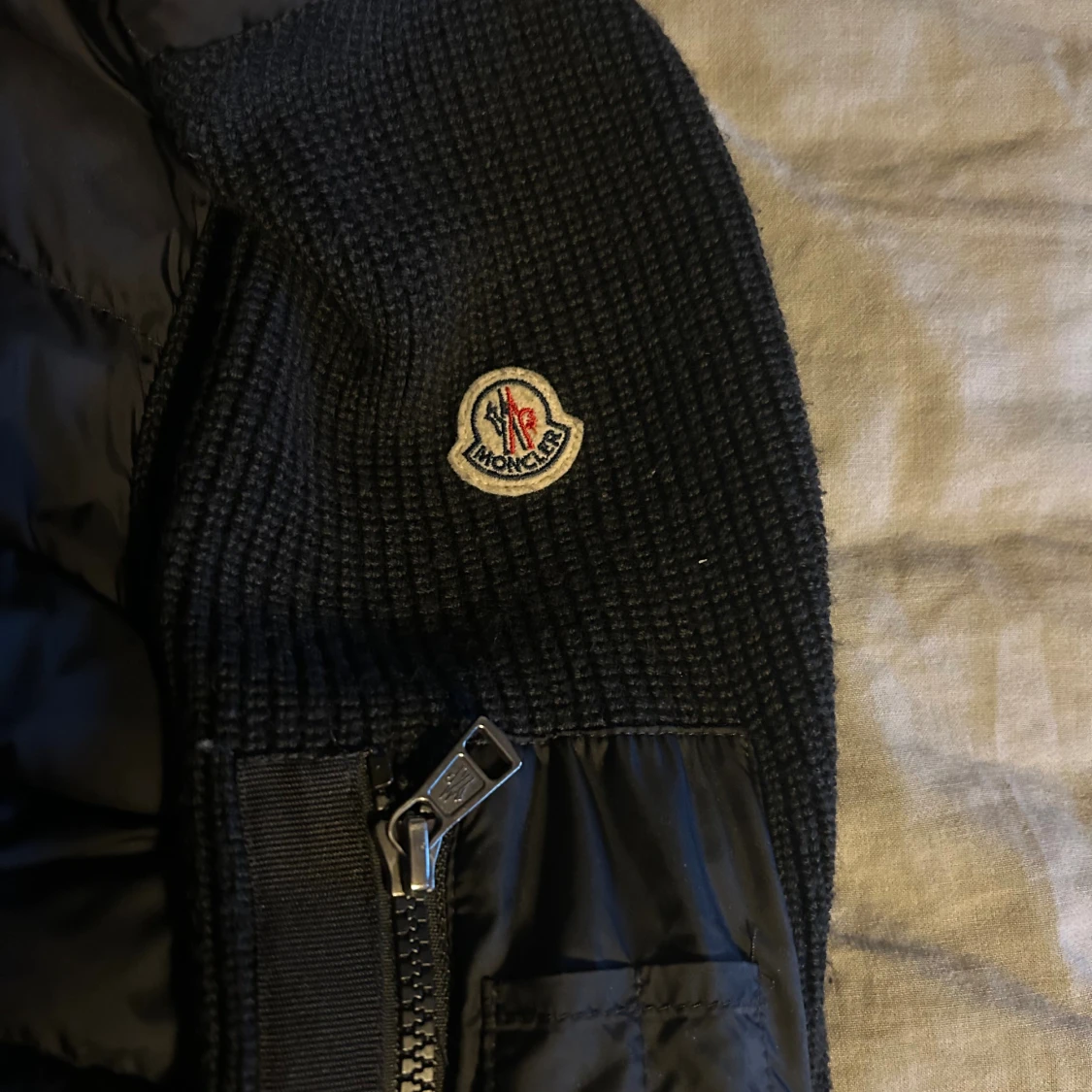 Svart Moncler cardigan jacka S - 4