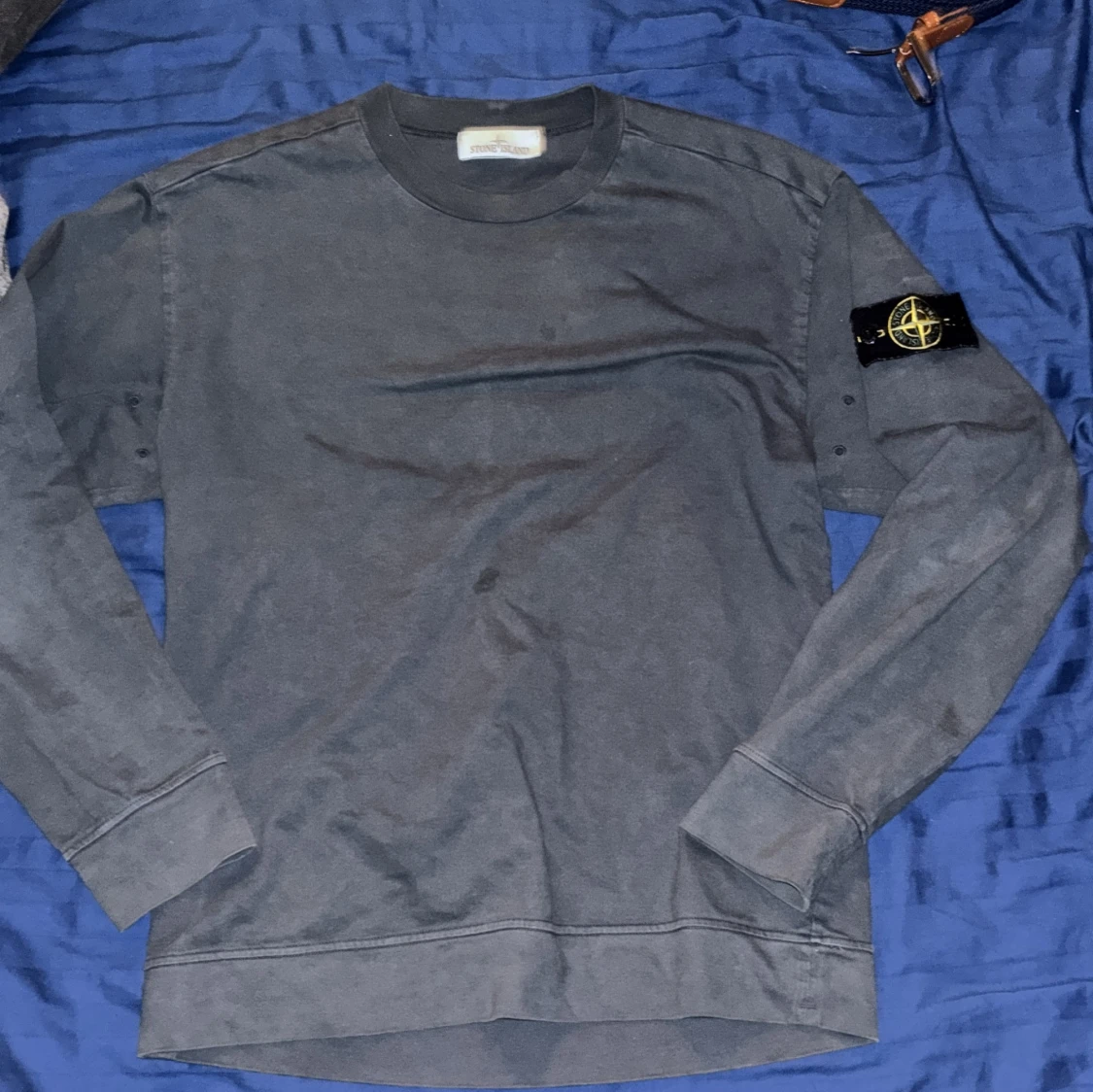 Svart långärmad tröja Stone Island