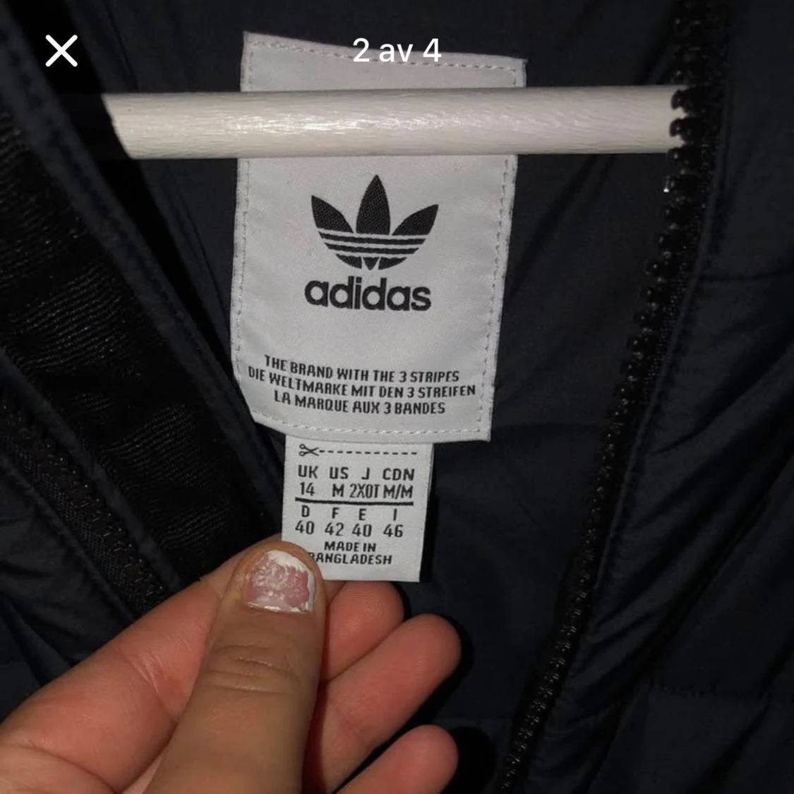 Svart pufferjacka från Adidas - 1