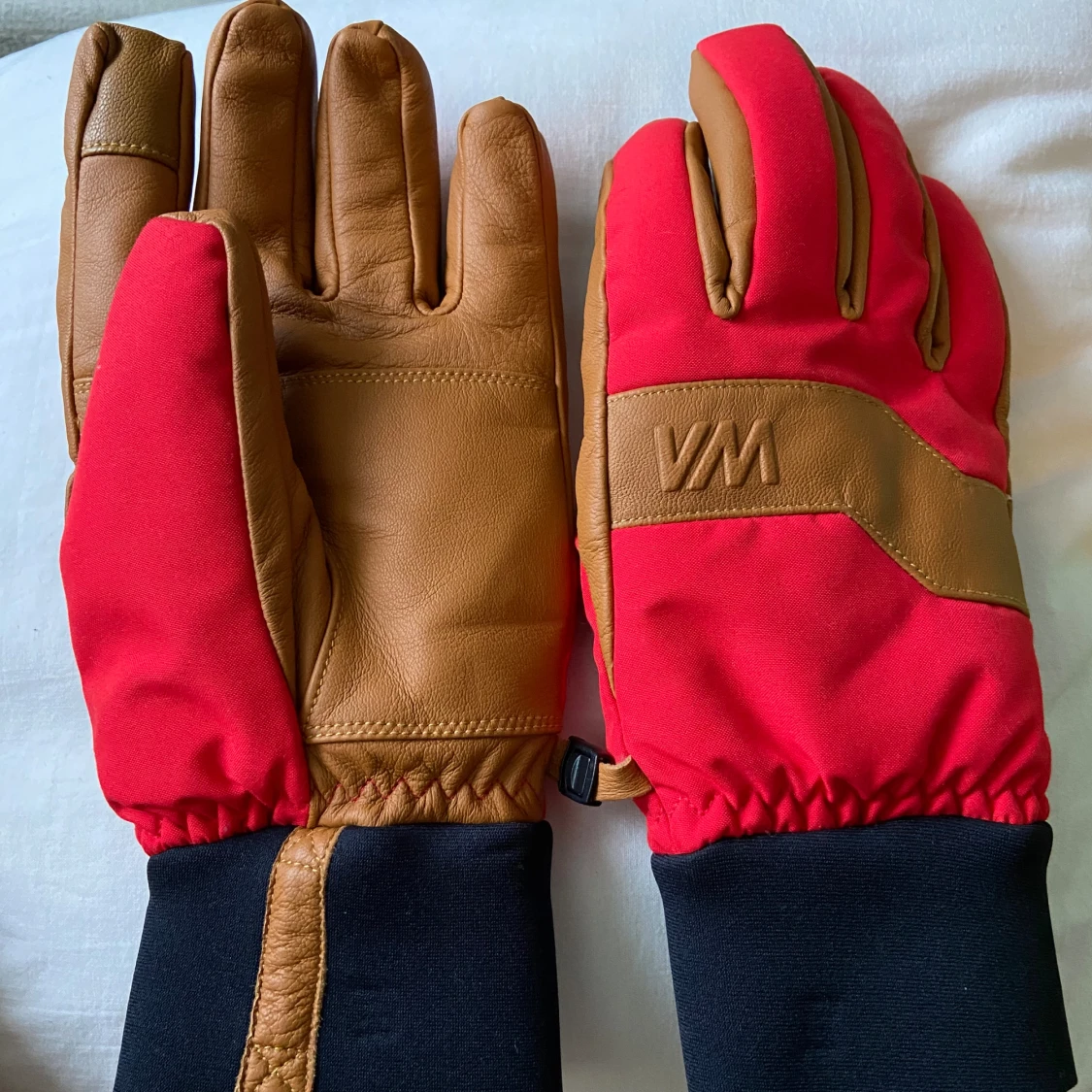 Röda och bruna VM handskar i skinn - 2