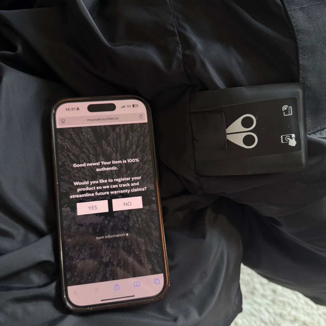 Svart dunjacka Moose Knuckles - 4