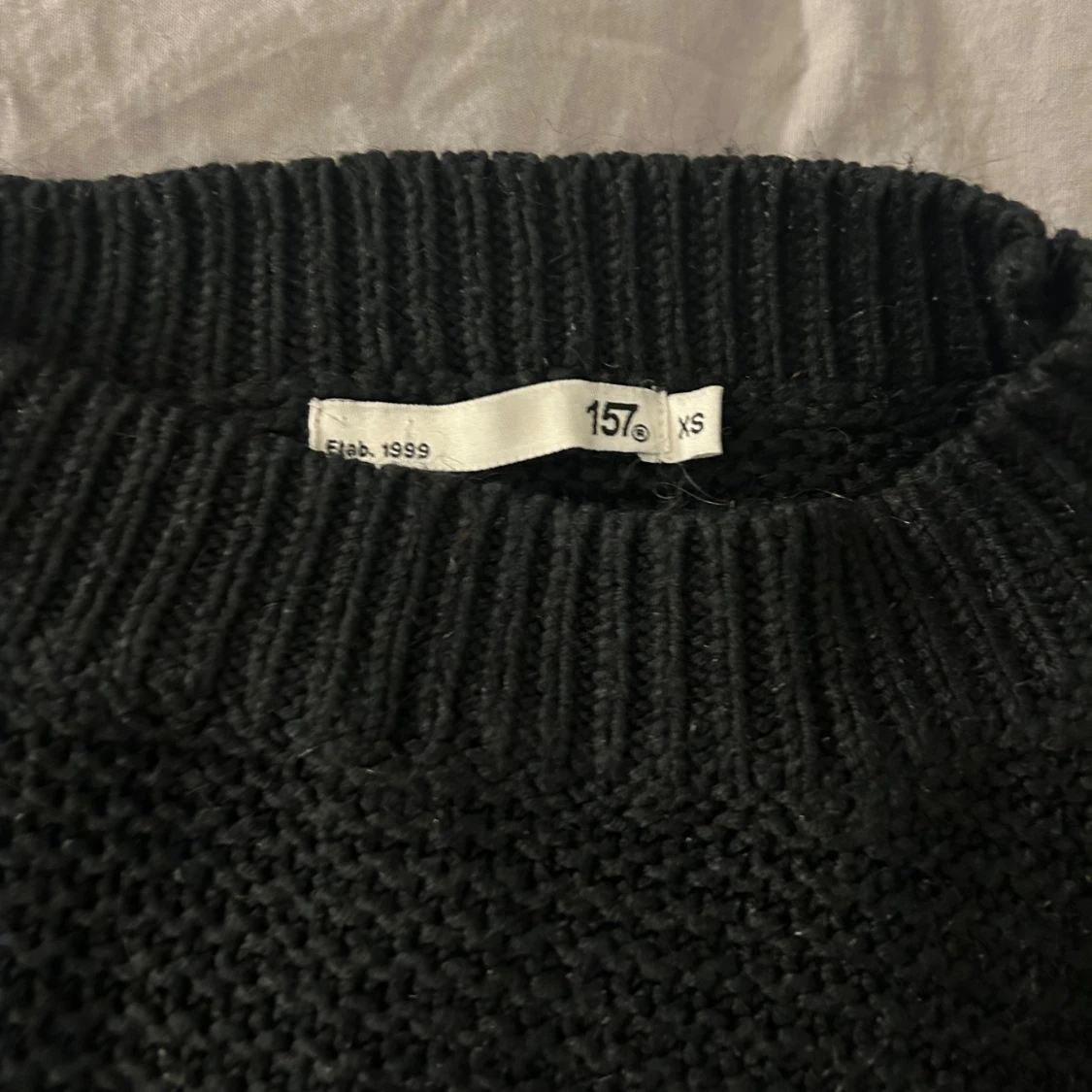 Svart stickad tröja från lager 157 XS - 1