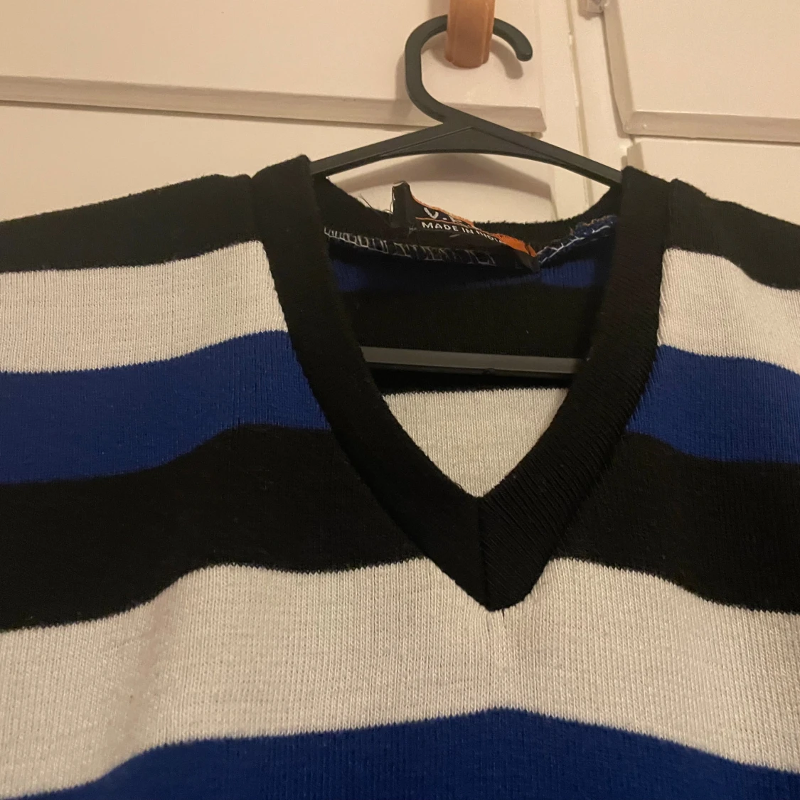 Randig ärmlös stickad tröja V.R.M - 3