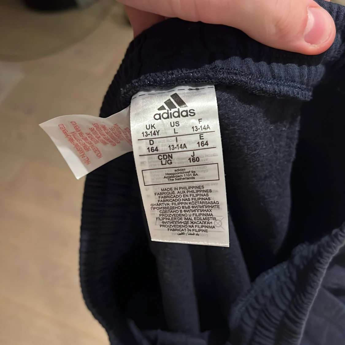 Adidas träningsbyxor blå/röd/vit - 2